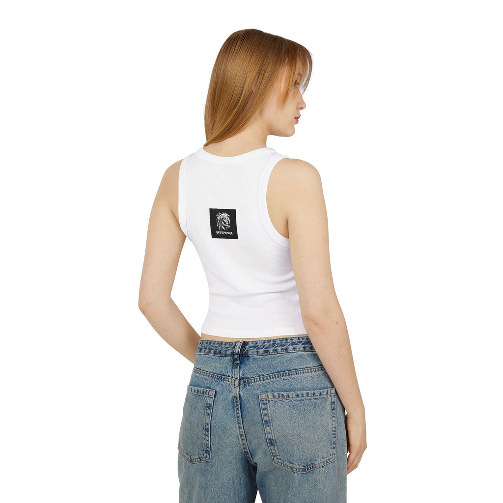 Foxy As Can Be Women's Micro Rib Racer Tank Top SETEPENRA Tank Top.