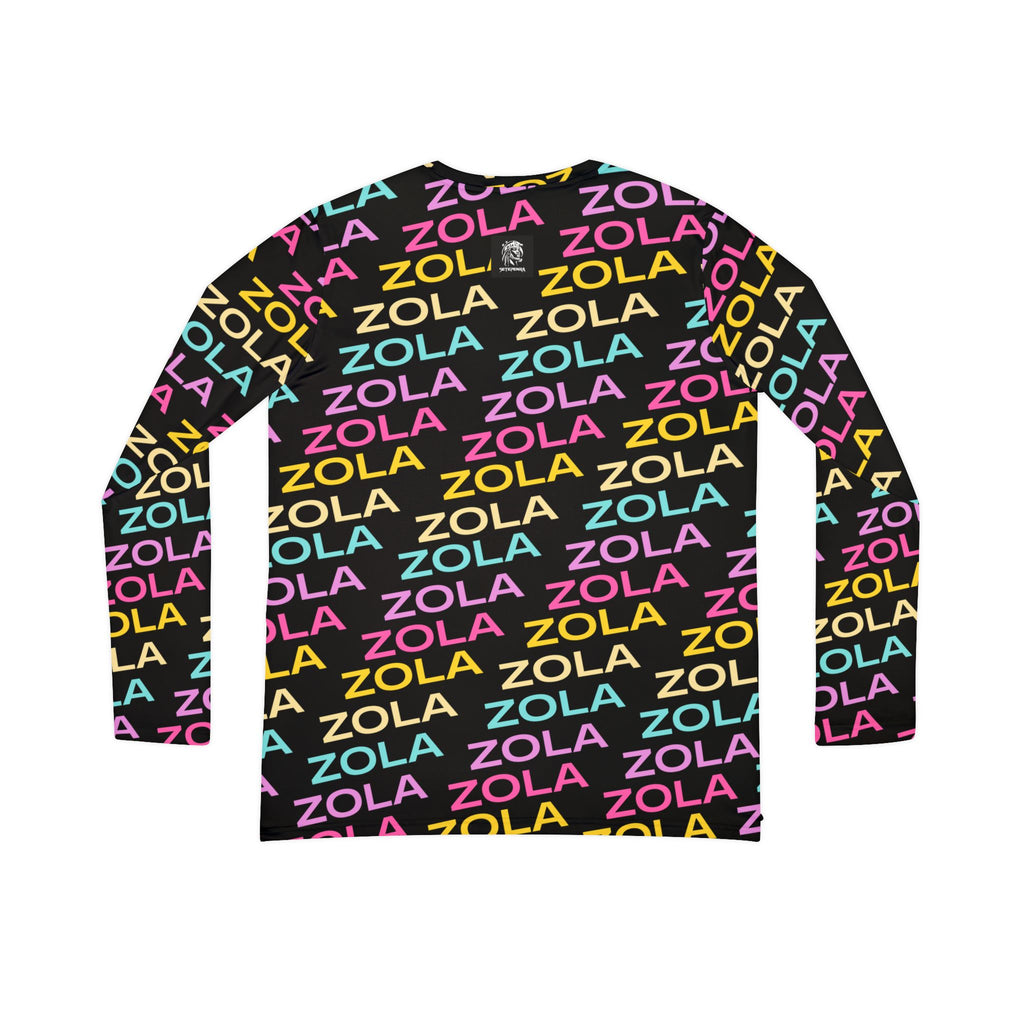 Zola Print Women's Long Sleeve V-Neck Shirt (Black) SETEPENRA All Over Prints.