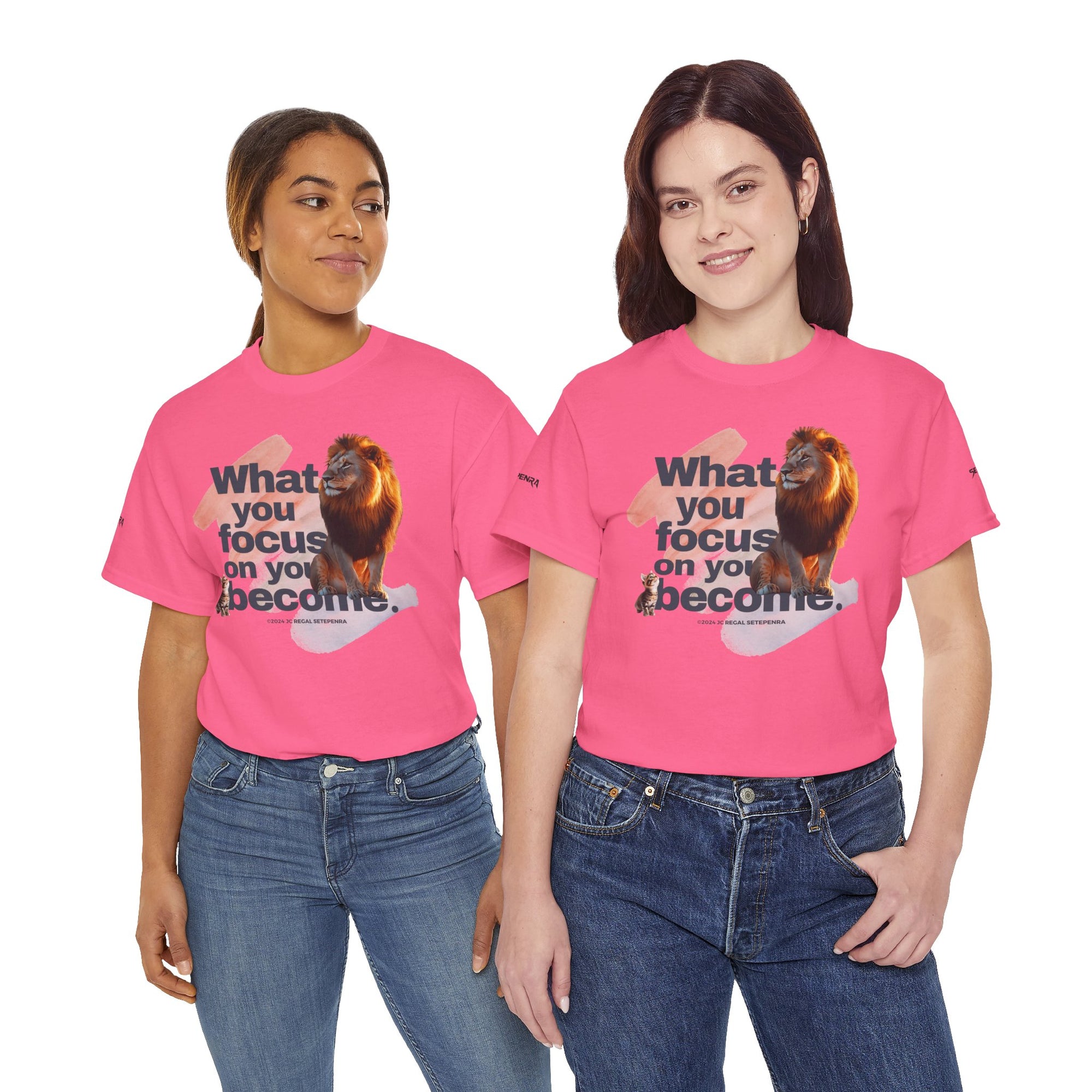 What You Focus On You Become Unisex Heavy Cotton Tee