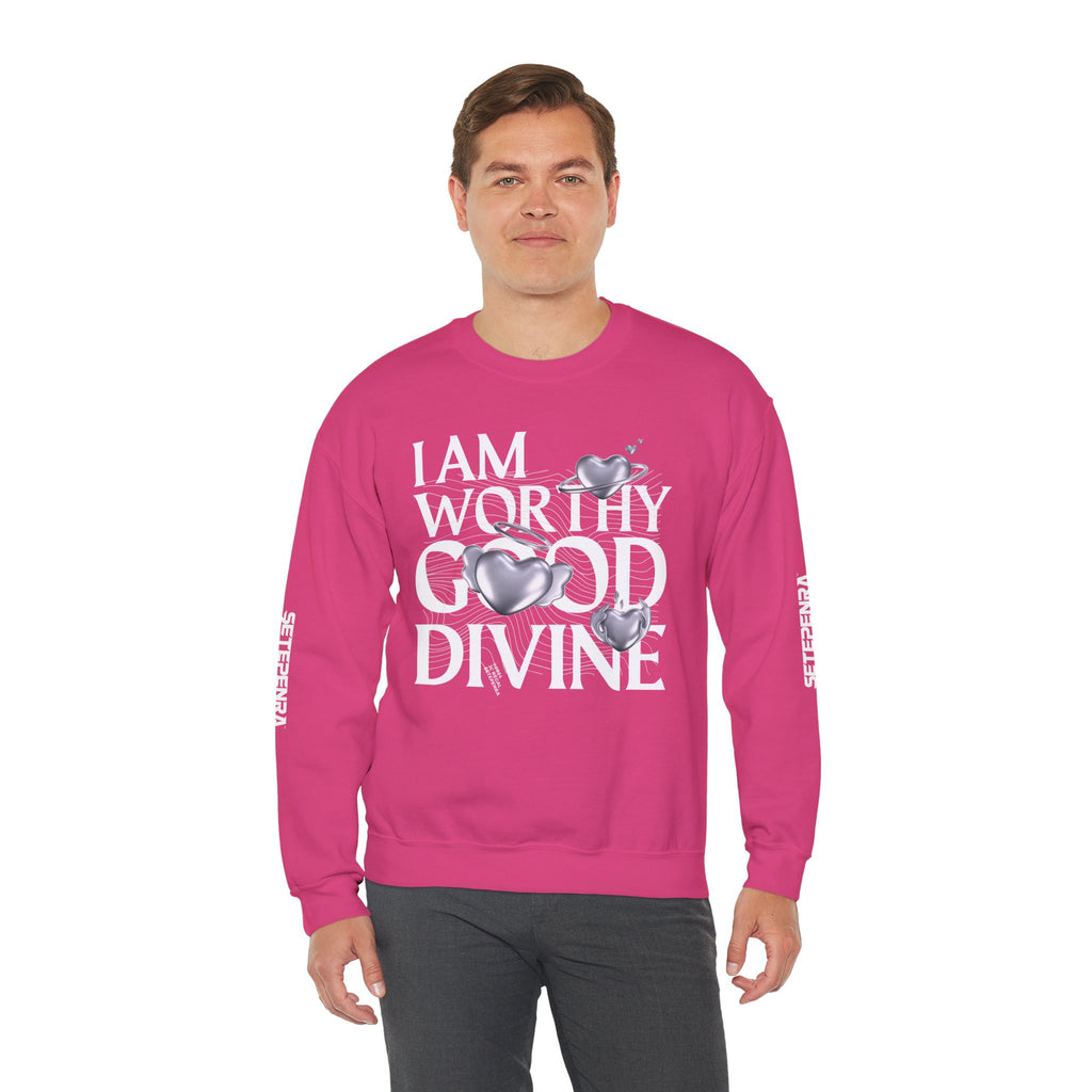 I AM WORTHY GOOD DIVINE Unisex Heavy Blend™ Crewneck Sweatshirt