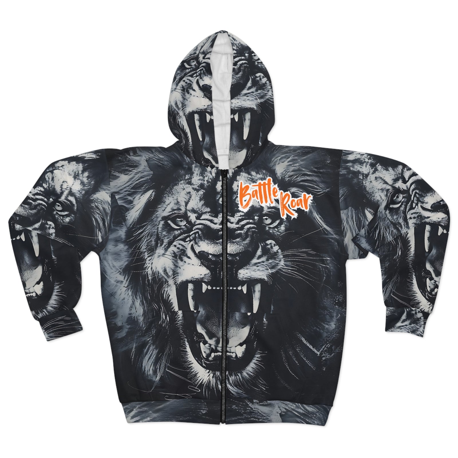 Battle Roar Unisex Zip Hoodie