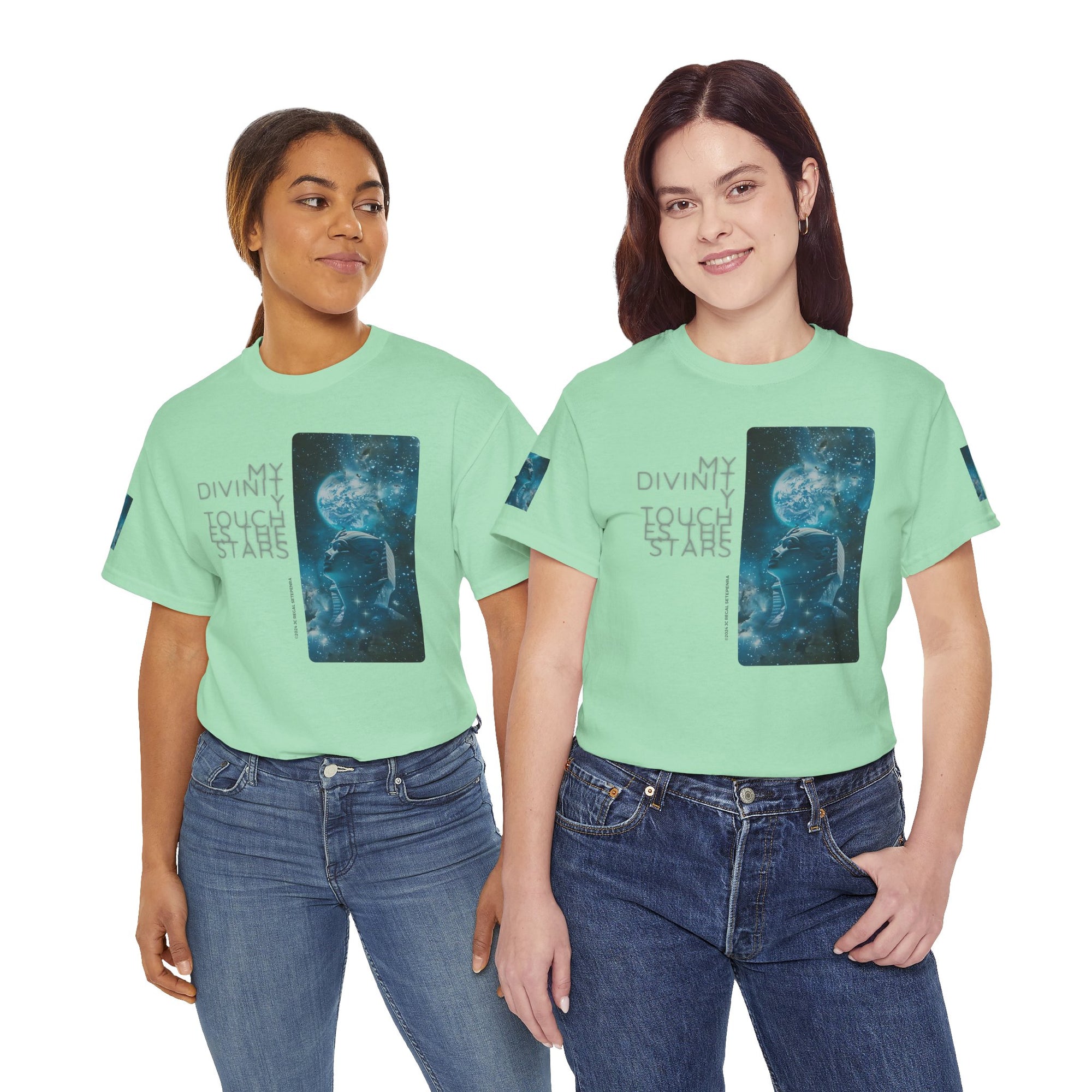My Divinity Touches The Stars Unisex Heavy Cotton Tee