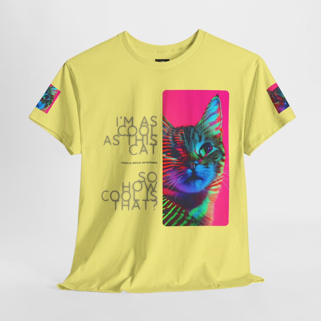 Cool Cat (Whiskers 2) Unisex Heavy Cotton Tee