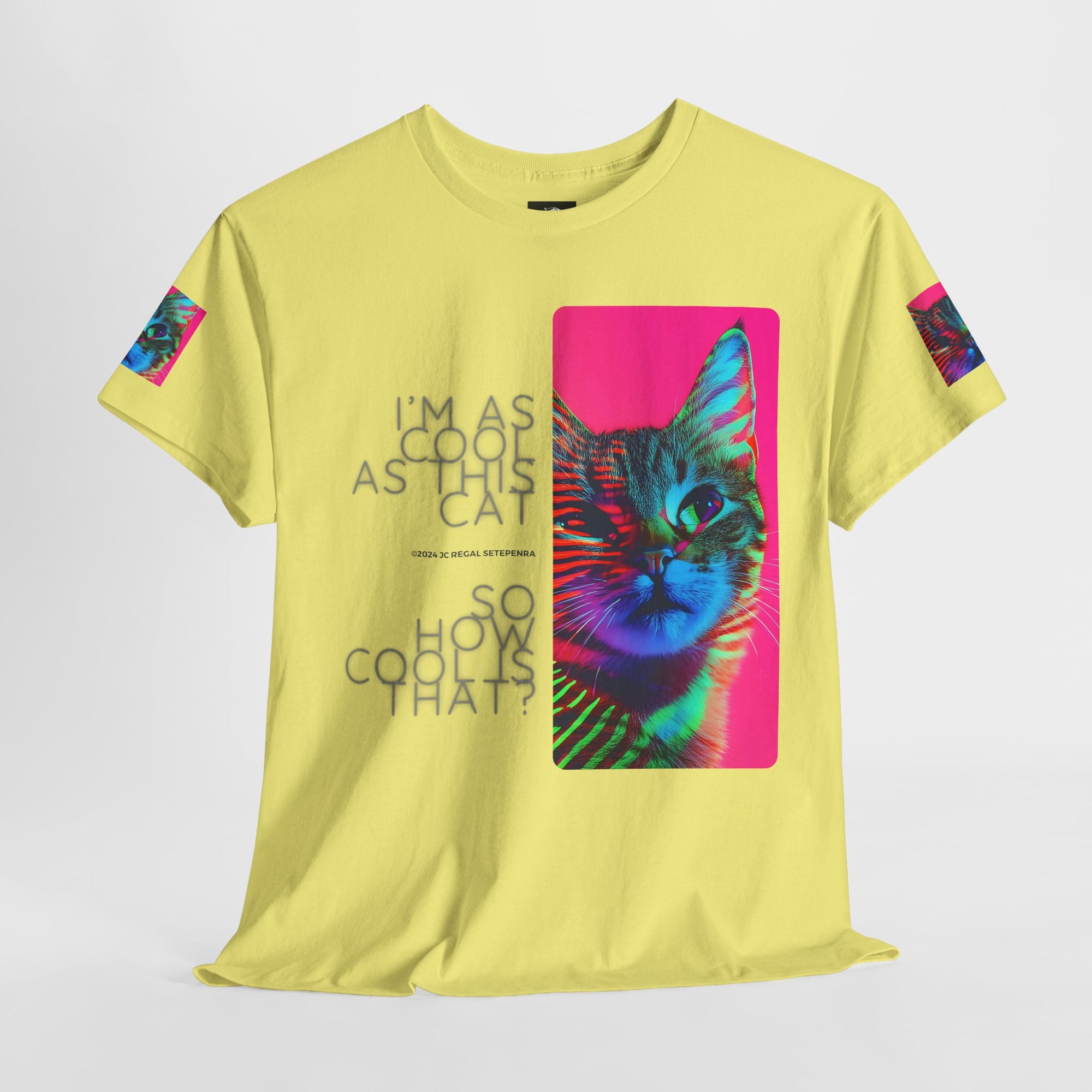 Cool Cat (Whiskers 2) Unisex Heavy Cotton Tee