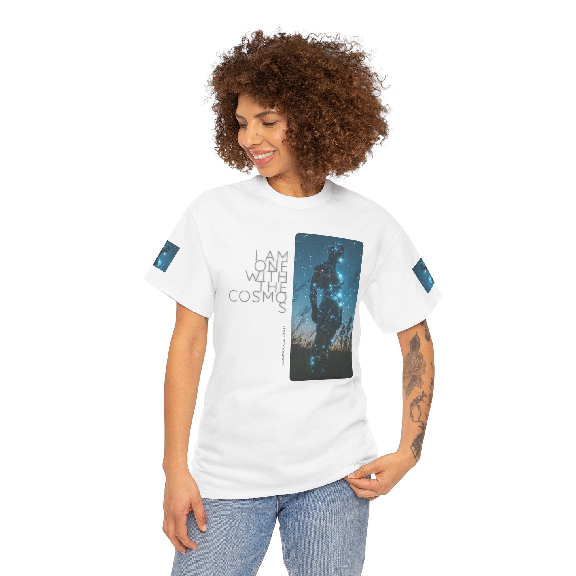 One With The Cosmos Unisex Heavy Cotton Tee