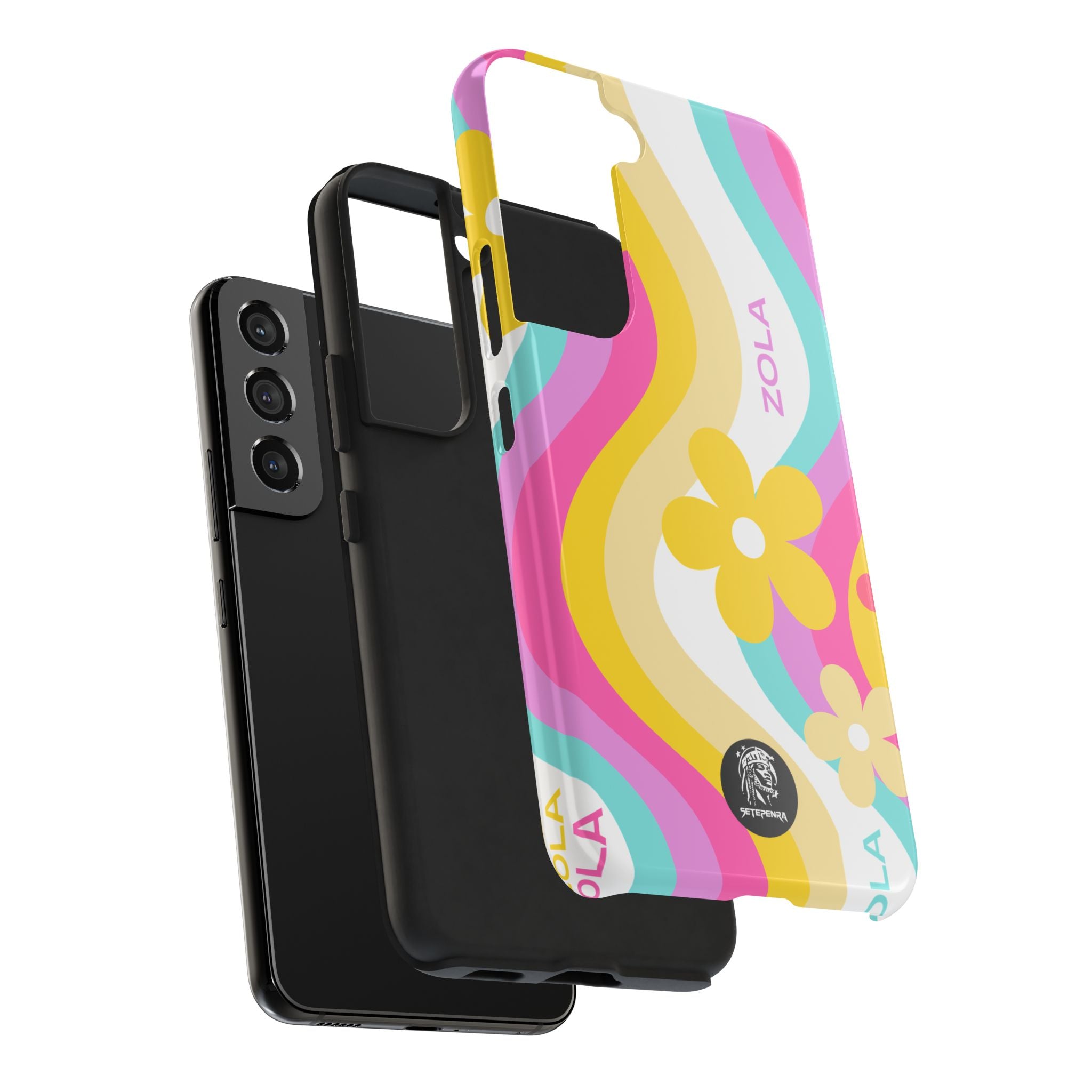 Zola Tough Phone Case (For iPhone, Galaxy & More) - White Wave SETEPENRA Phone Case.