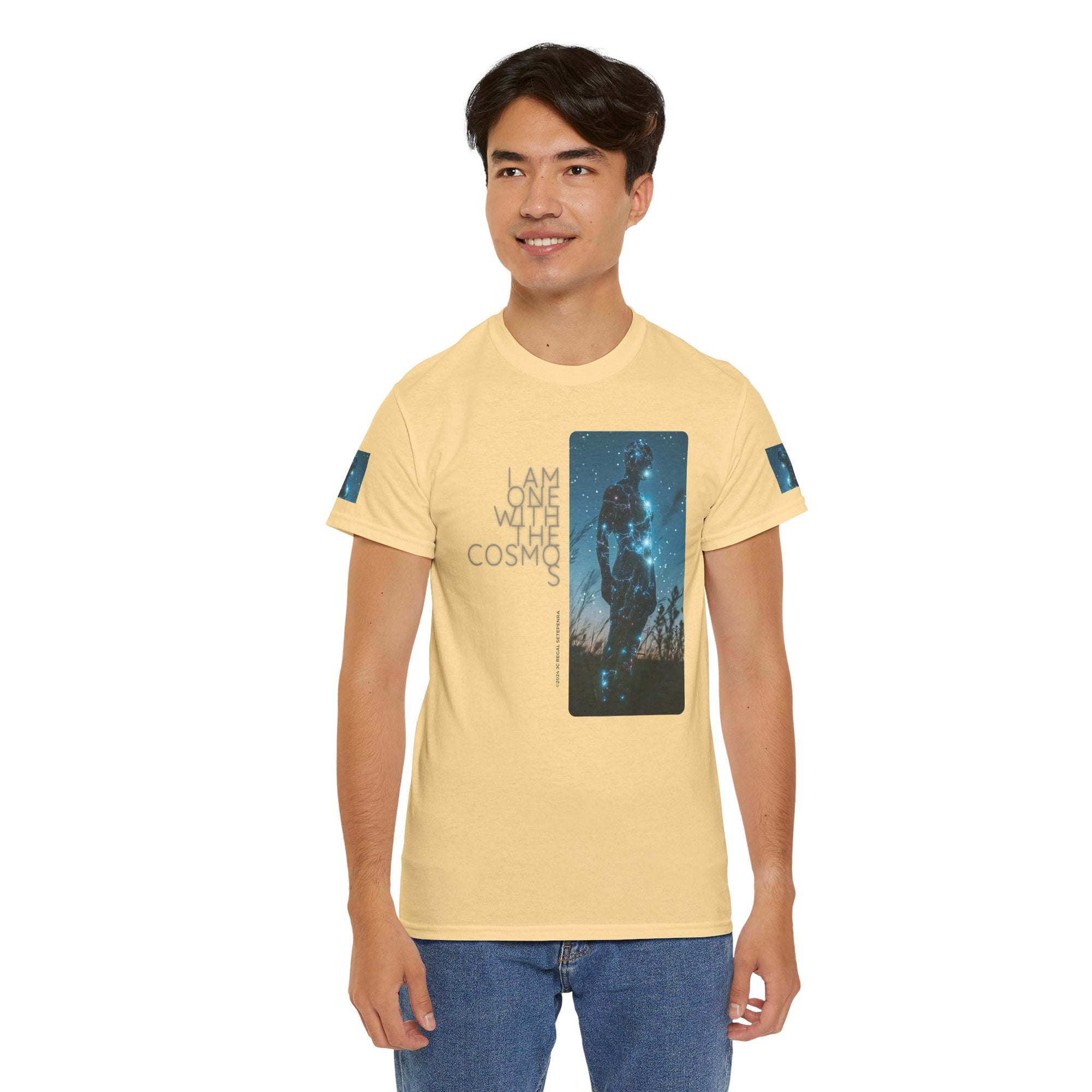 One With The Cosmos Unisex Heavy Cotton Tee