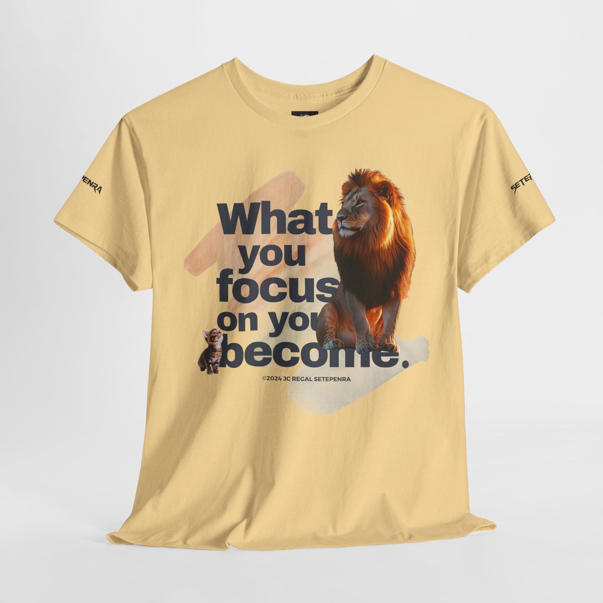What You Focus On You Become Unisex Heavy Cotton Tee