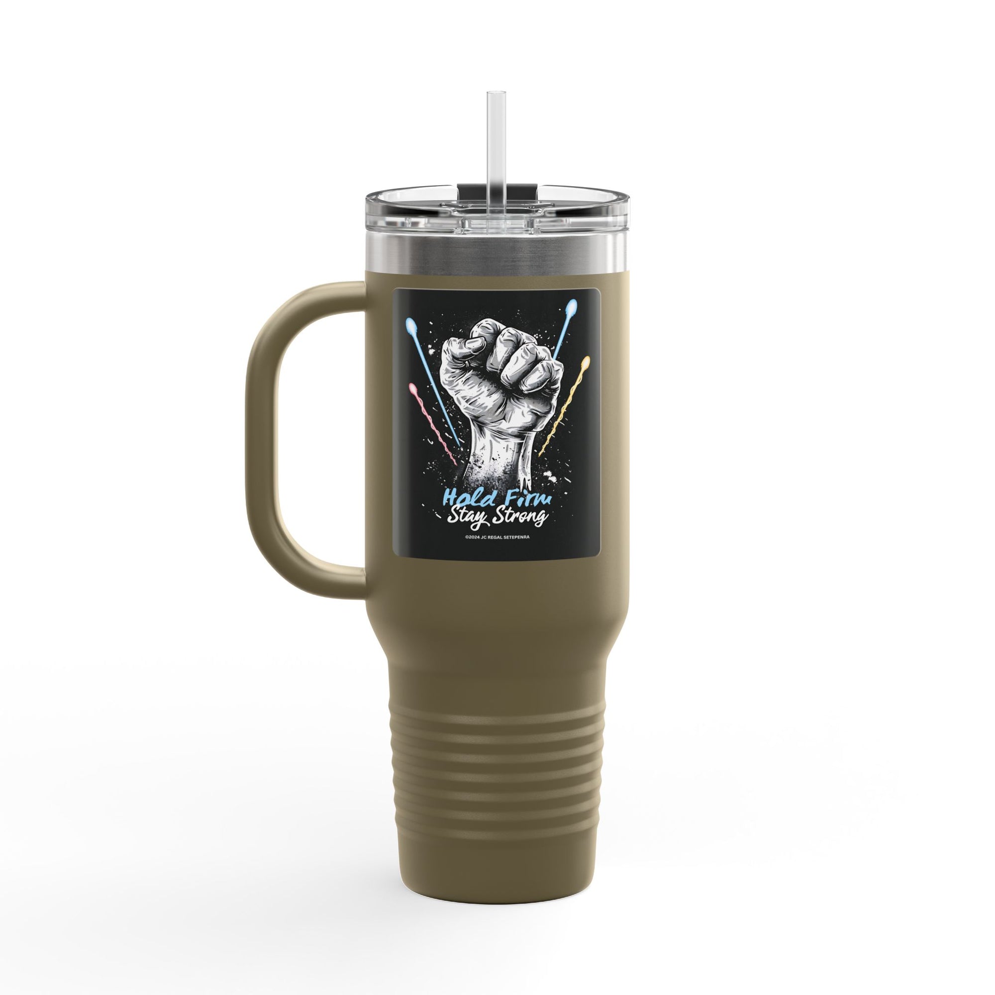 Hold Firm Stay Strong Insulated Travel Mug, 40oz