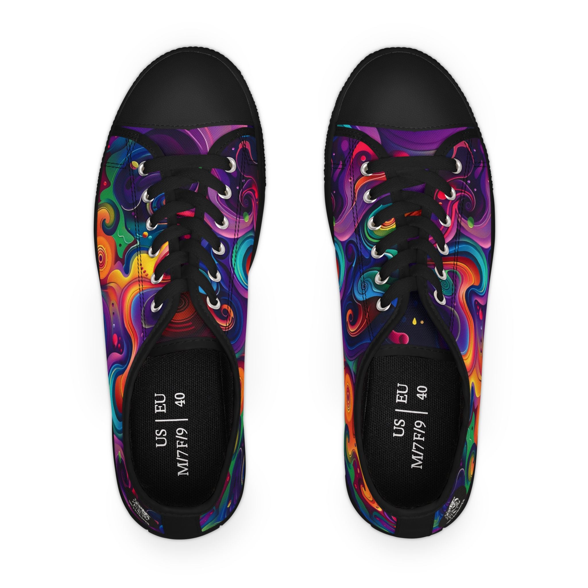 Psychedelic Women's Low Top Sneakers SETEPENRA Shoes.