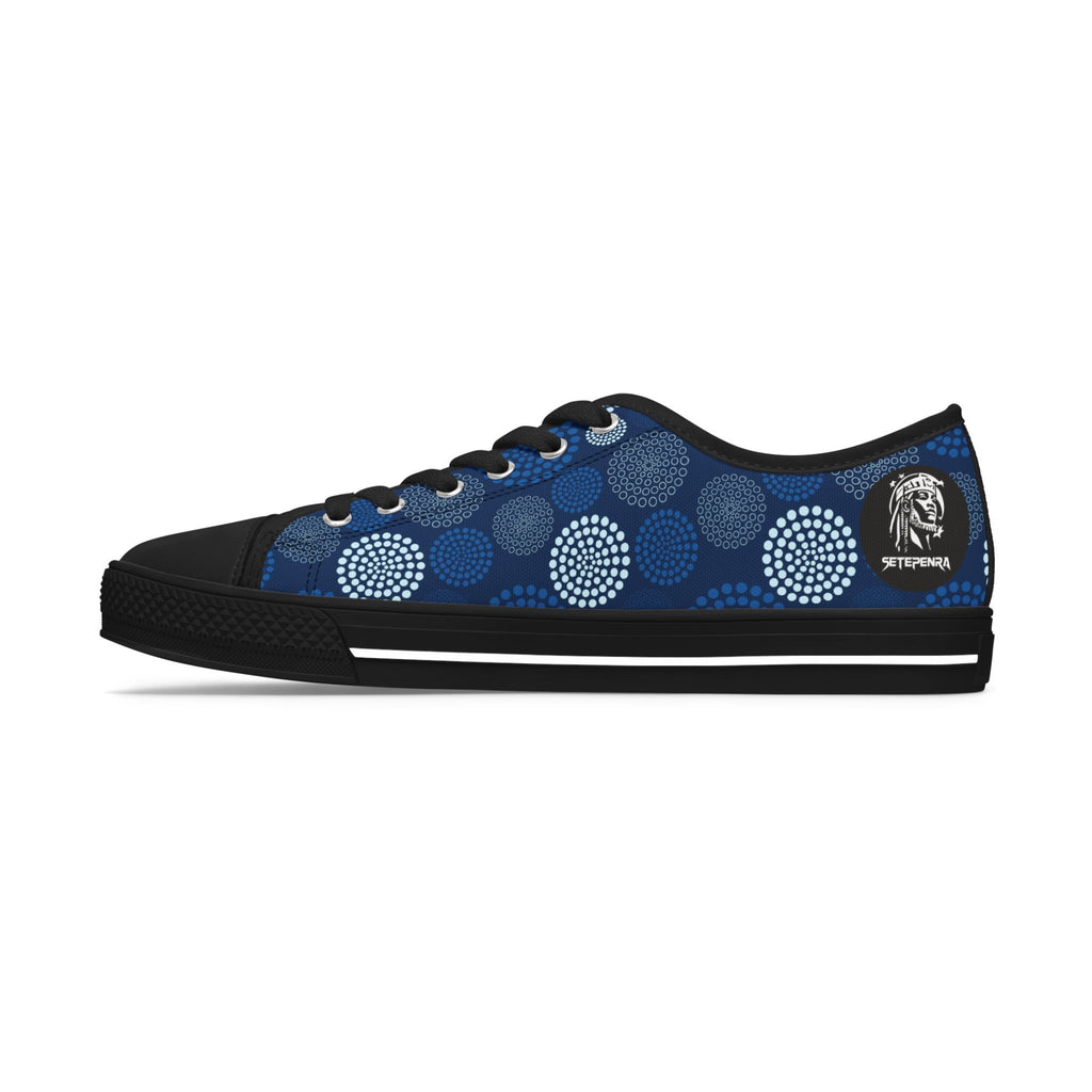 Kaleido Blue Women's Low Top Sneakers