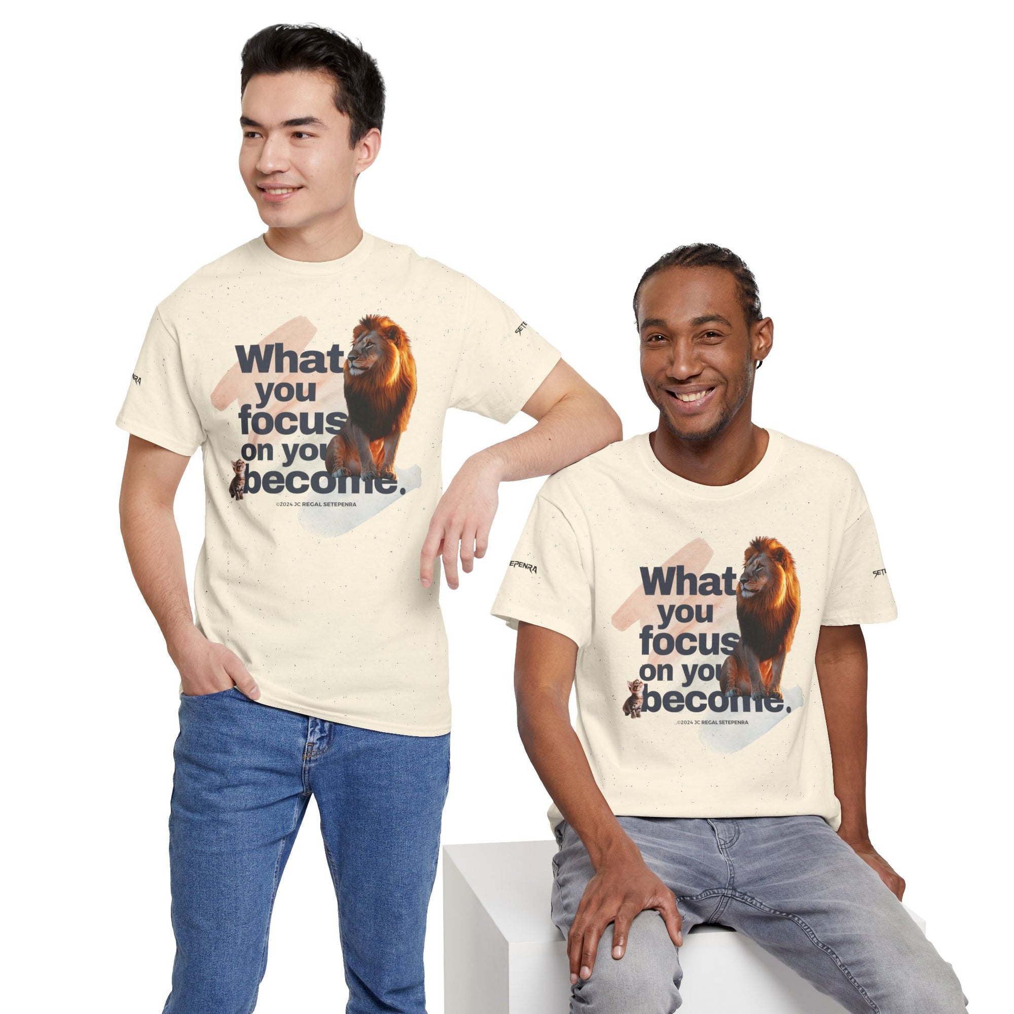 What You Focus On You Become Unisex Heavy Cotton Tee