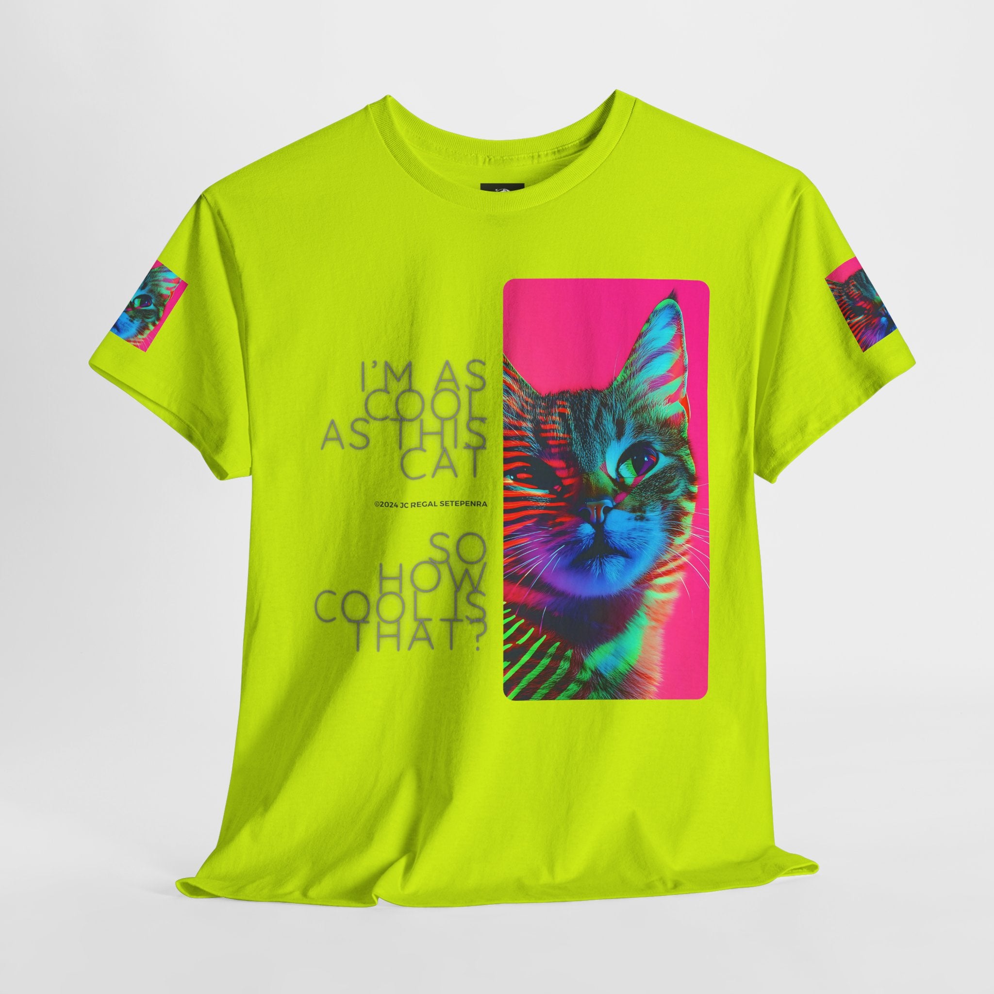 Cool Cat (Whiskers 2) Unisex Heavy Cotton Tee
