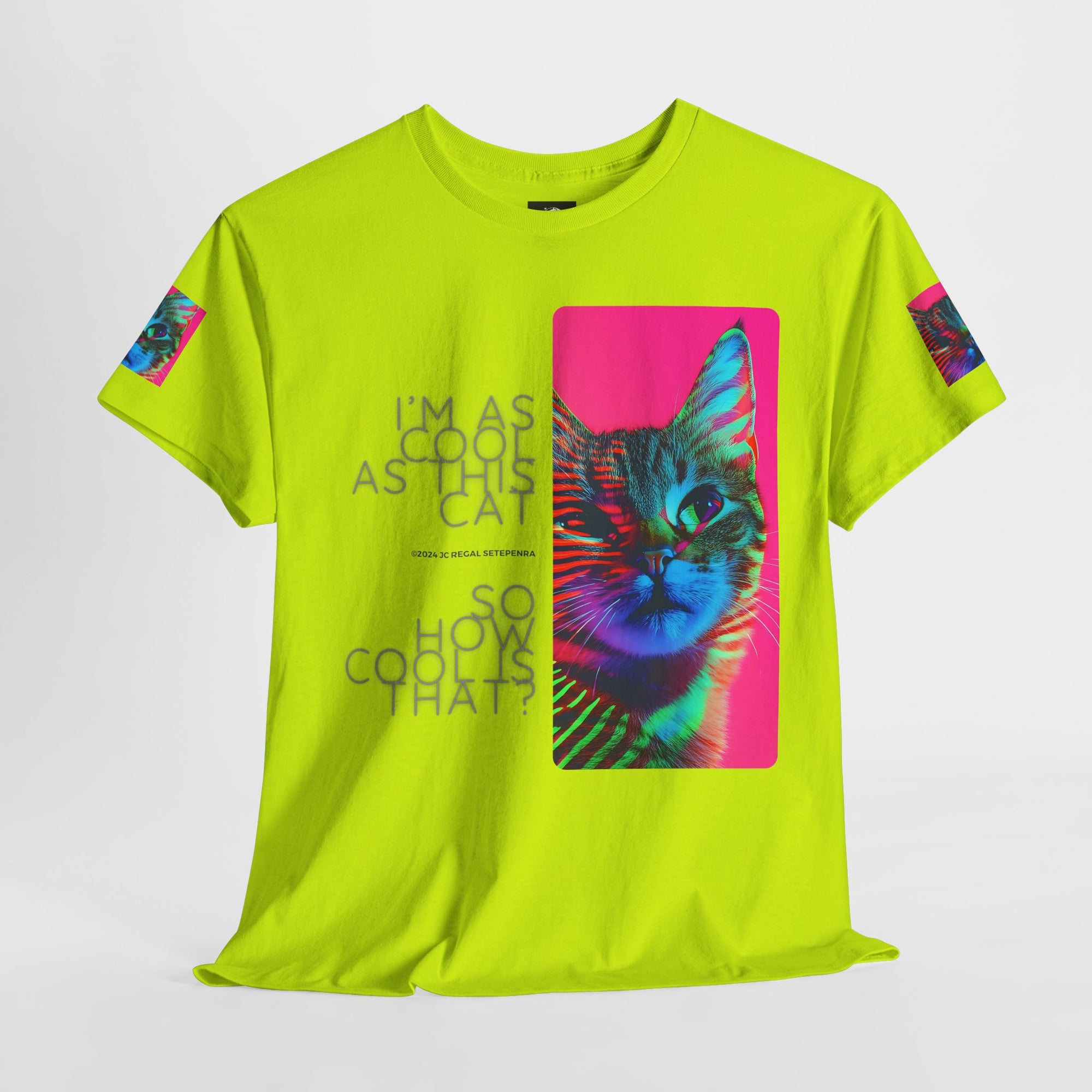 Cool Cat (Whiskers 2) Unisex Heavy Cotton Tee