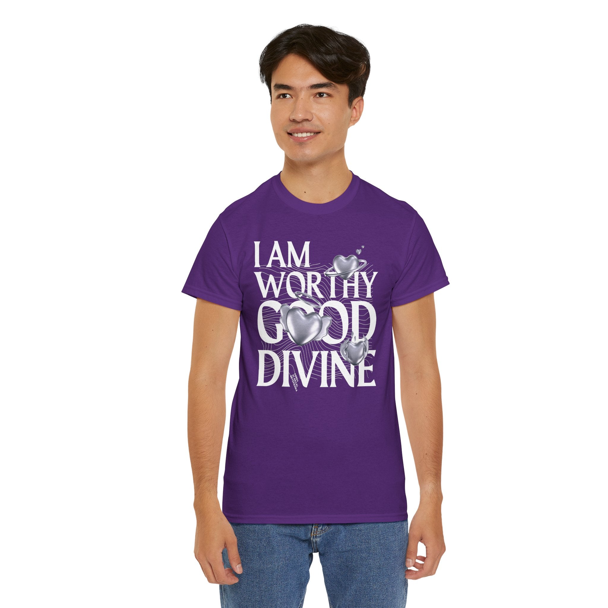 I AM WORTHY GOOD DIVINE Unisex Heavy Cotton Tee