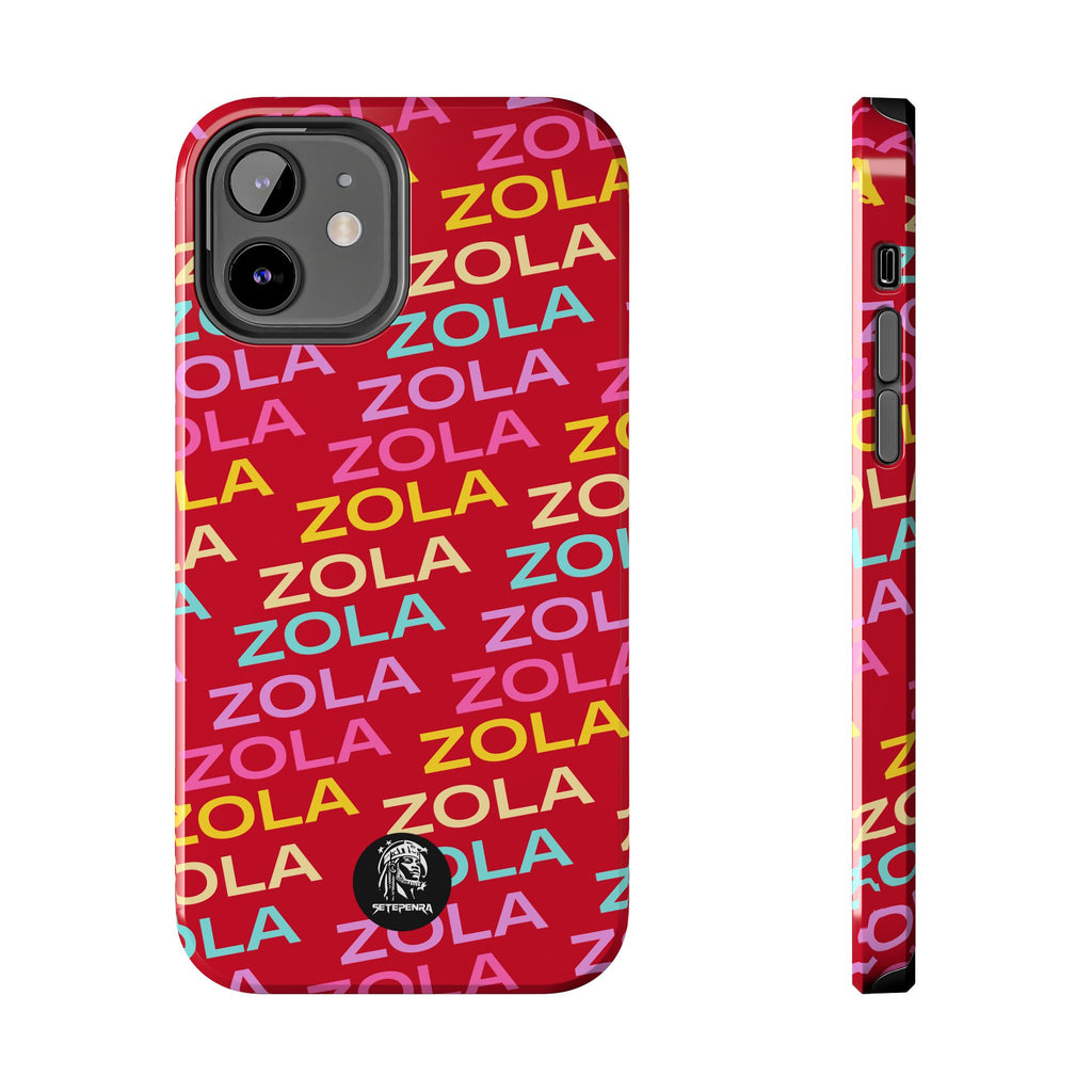 Zola Tough Phone Case (For iPhone, Galaxy & More) - Dark Red SETEPENRA Phone Case.