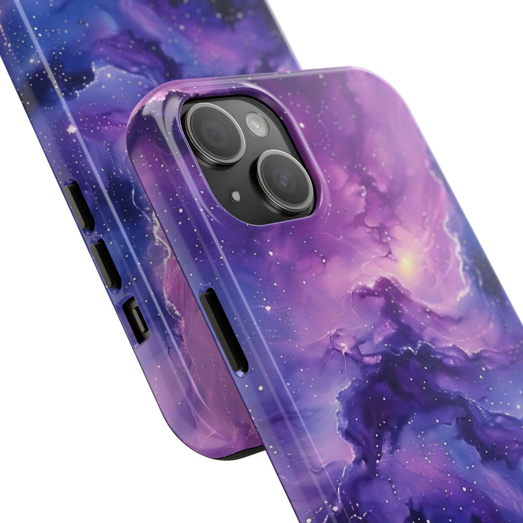 Purple Cosmos Tough Phone Case (For iPhone, Galaxy & More)