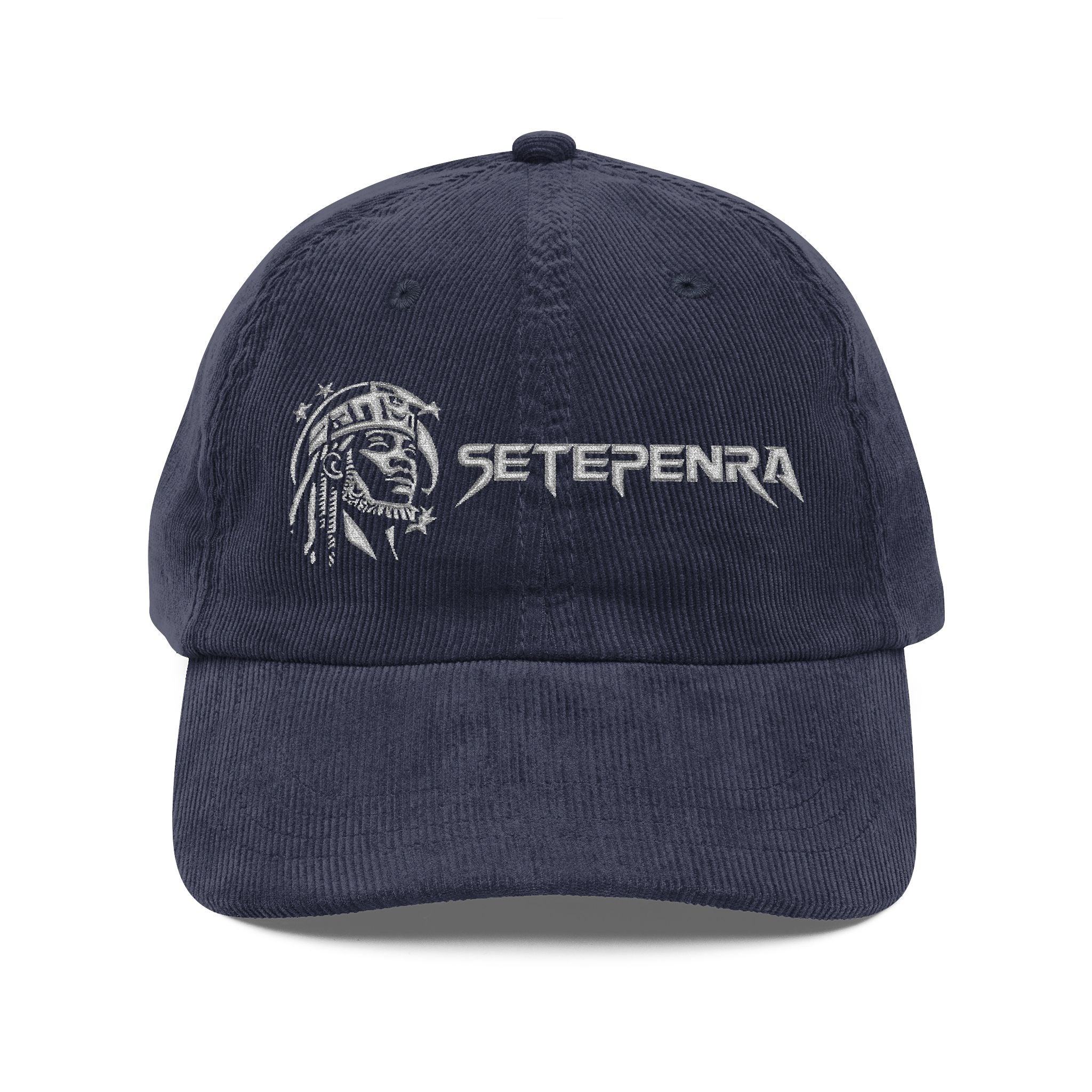 SETEPENRA Vintage Embroidered Corduroy Cap