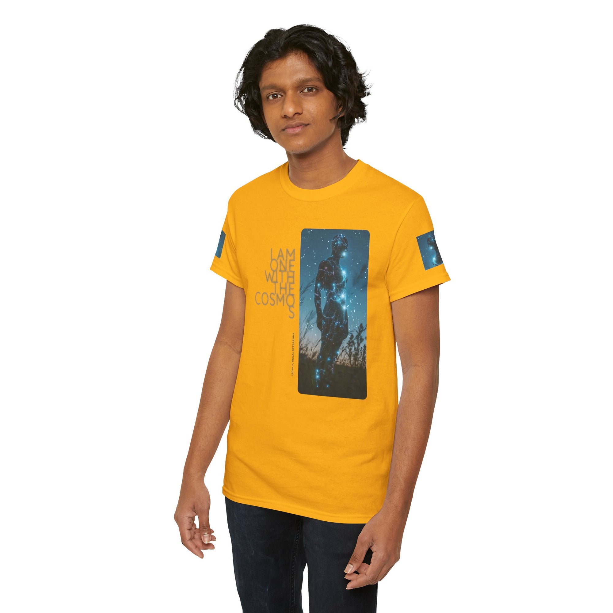 One With The Cosmos Unisex Heavy Cotton Tee