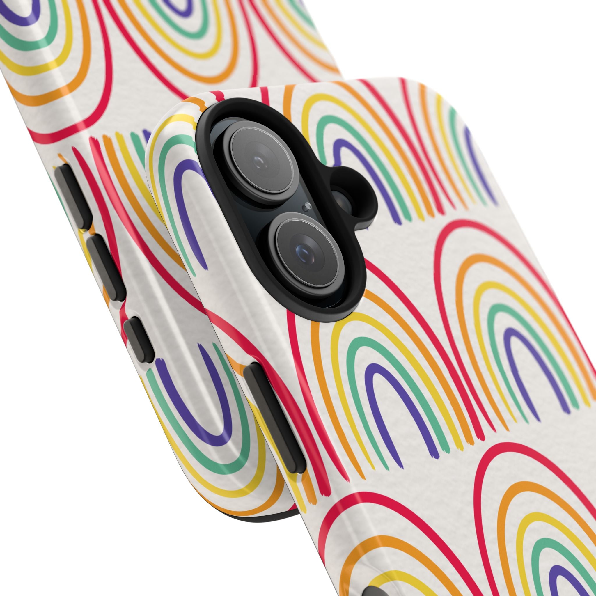 Retro Rainbow Tough Phone Case (For iPhone, Galaxy & More)