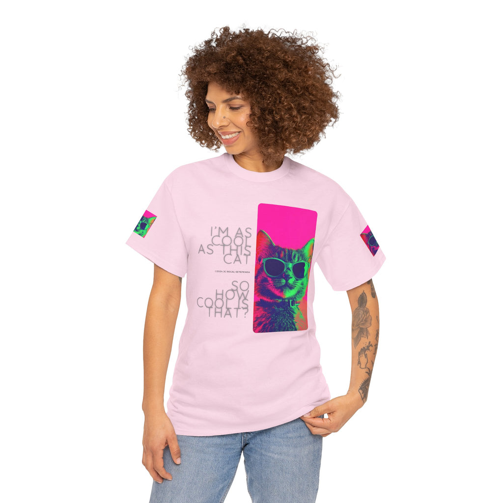Cool Cat (Whiskers 1) Unisex Heavy Cotton Tee