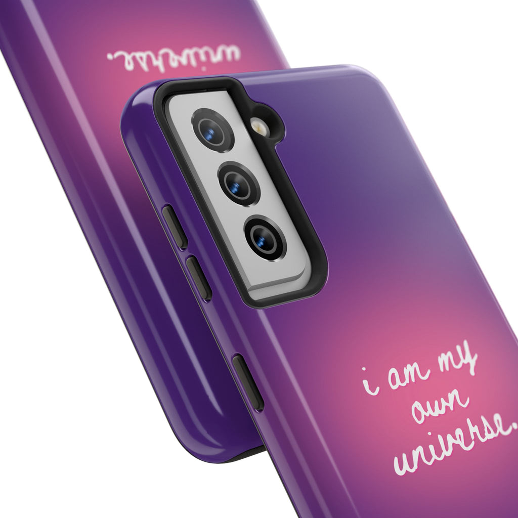 I Am My Own Universe Tough Phone Case (For iPhone, Galaxy & More) - Purple