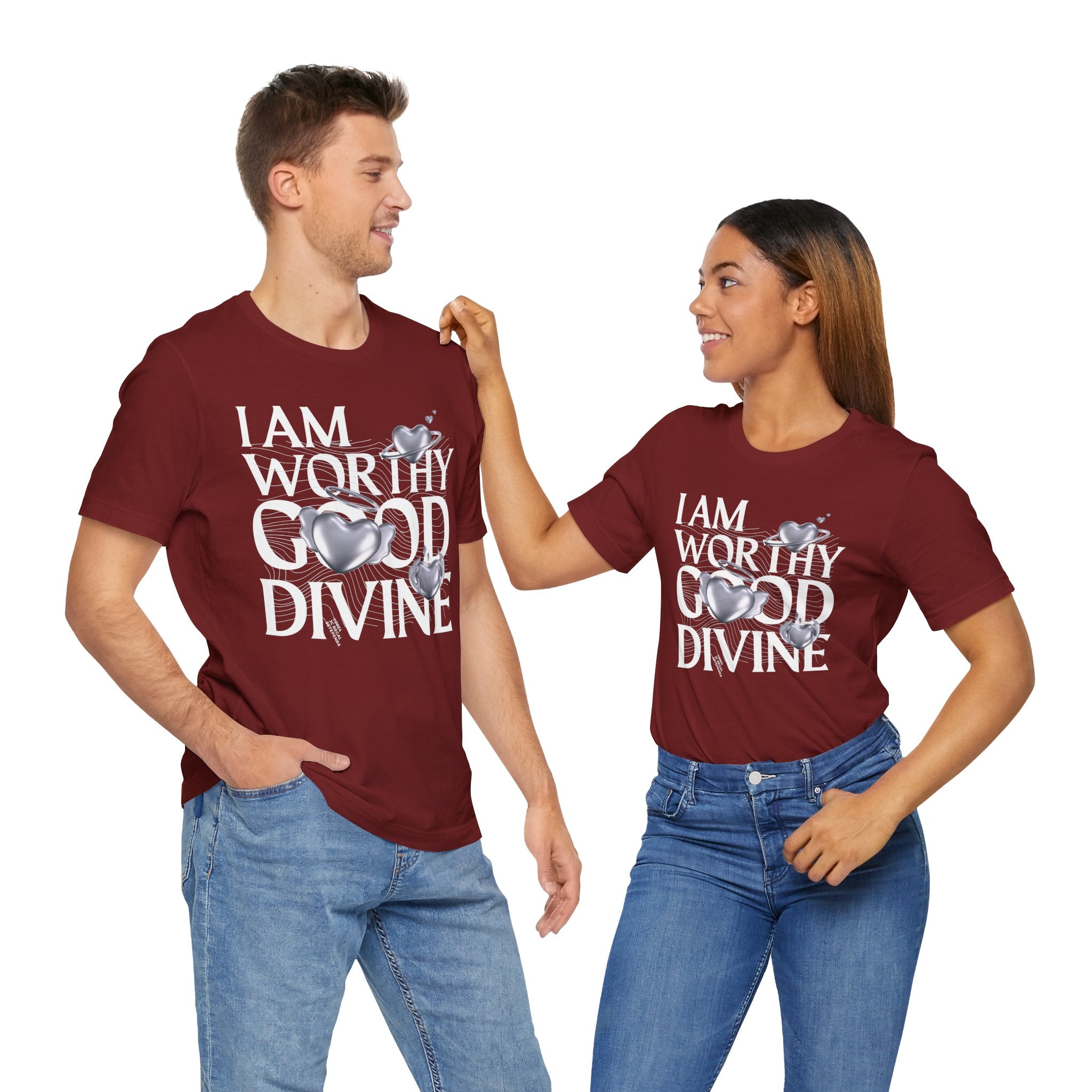 I AM WORTHY GOOD DIVINE Unisex Jersey Short Sleeve Tee