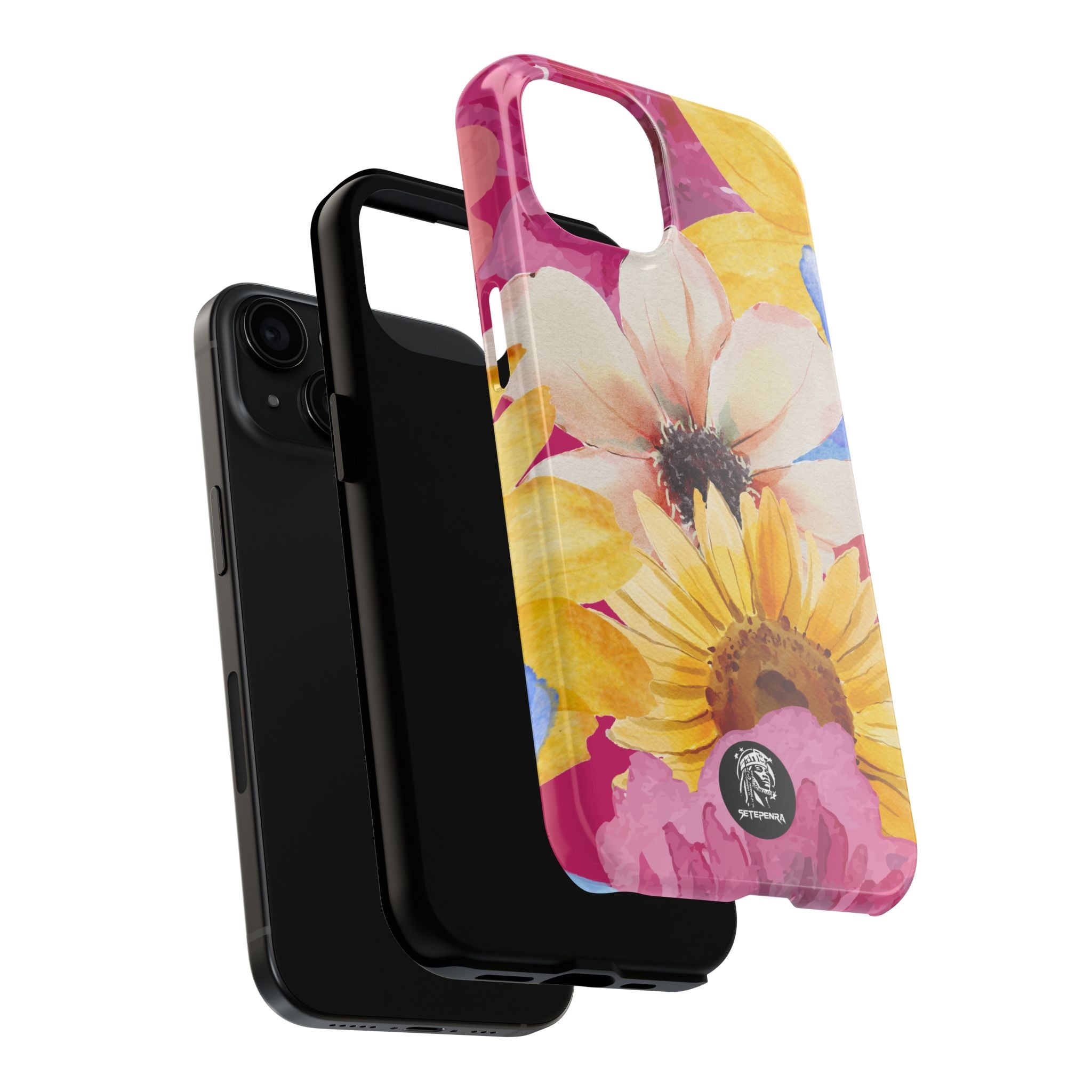 Watercolor Flowers Tough Phone Case (For iPhone, Galaxy & More)