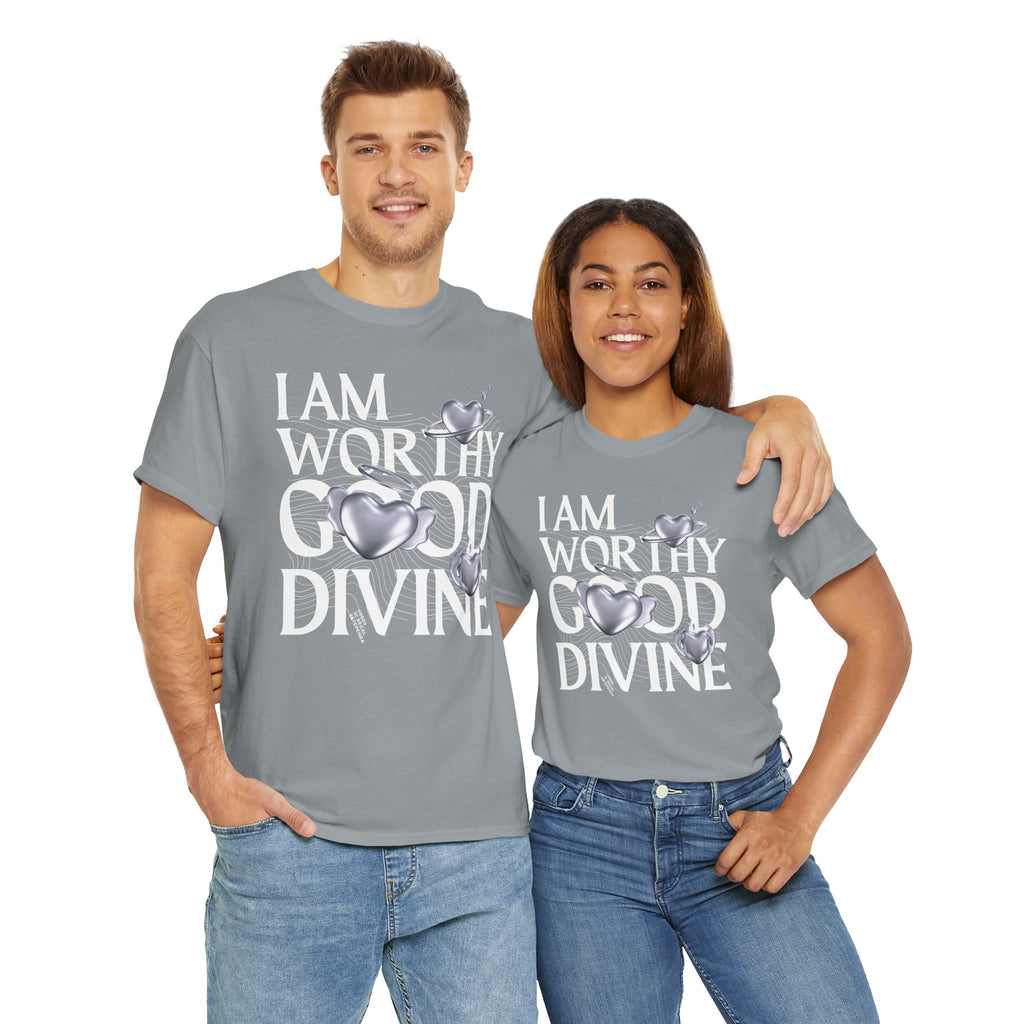 I AM WORTHY GOOD DIVINE Unisex Heavy Cotton Tee