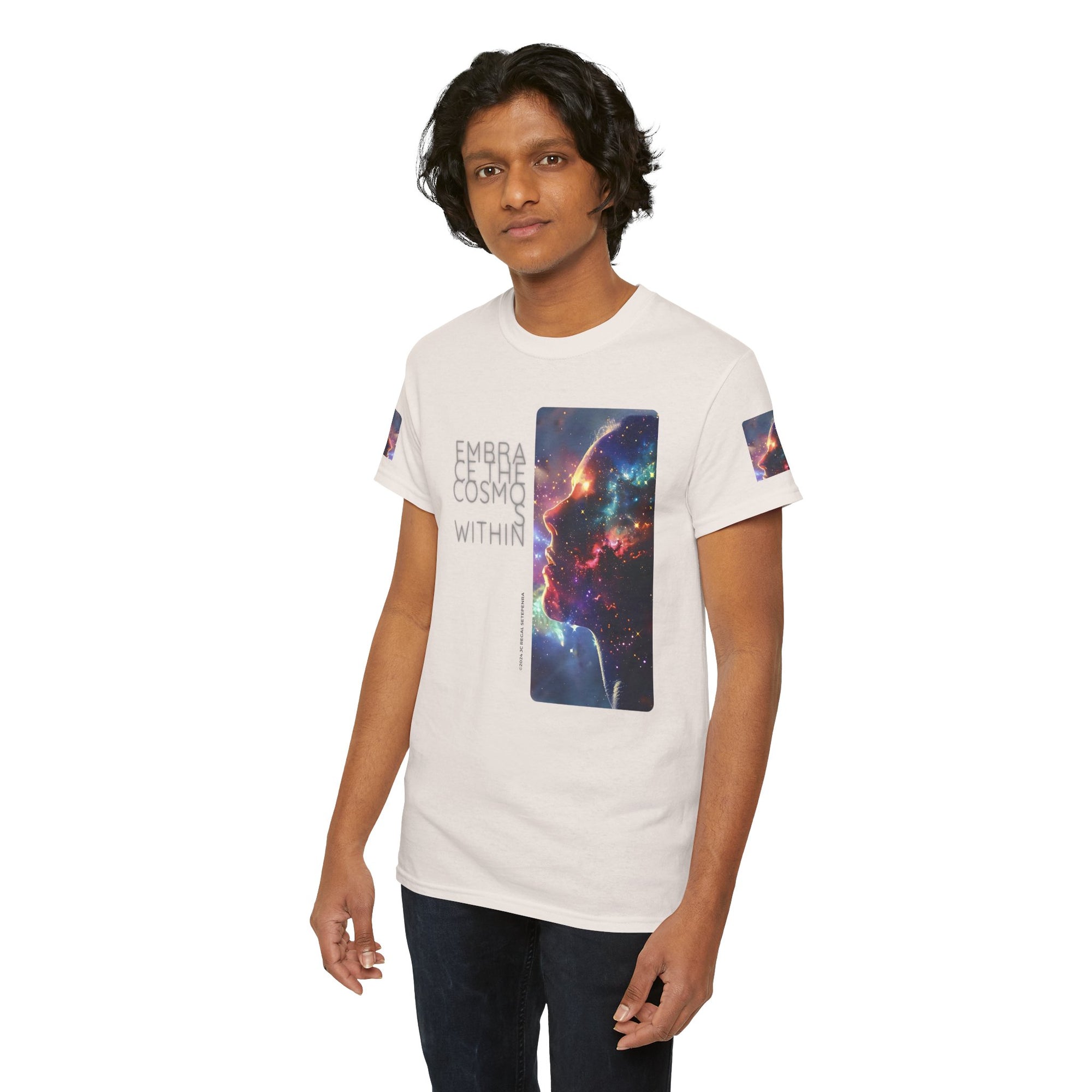 Embrace The Cosmos Within Unisex Heavy Cotton Tee