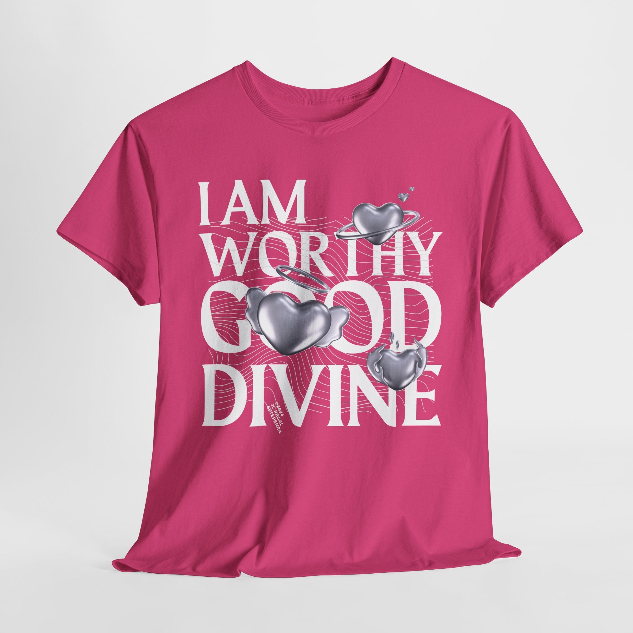 I AM WORTHY GOOD DIVINE Unisex Heavy Cotton Tee