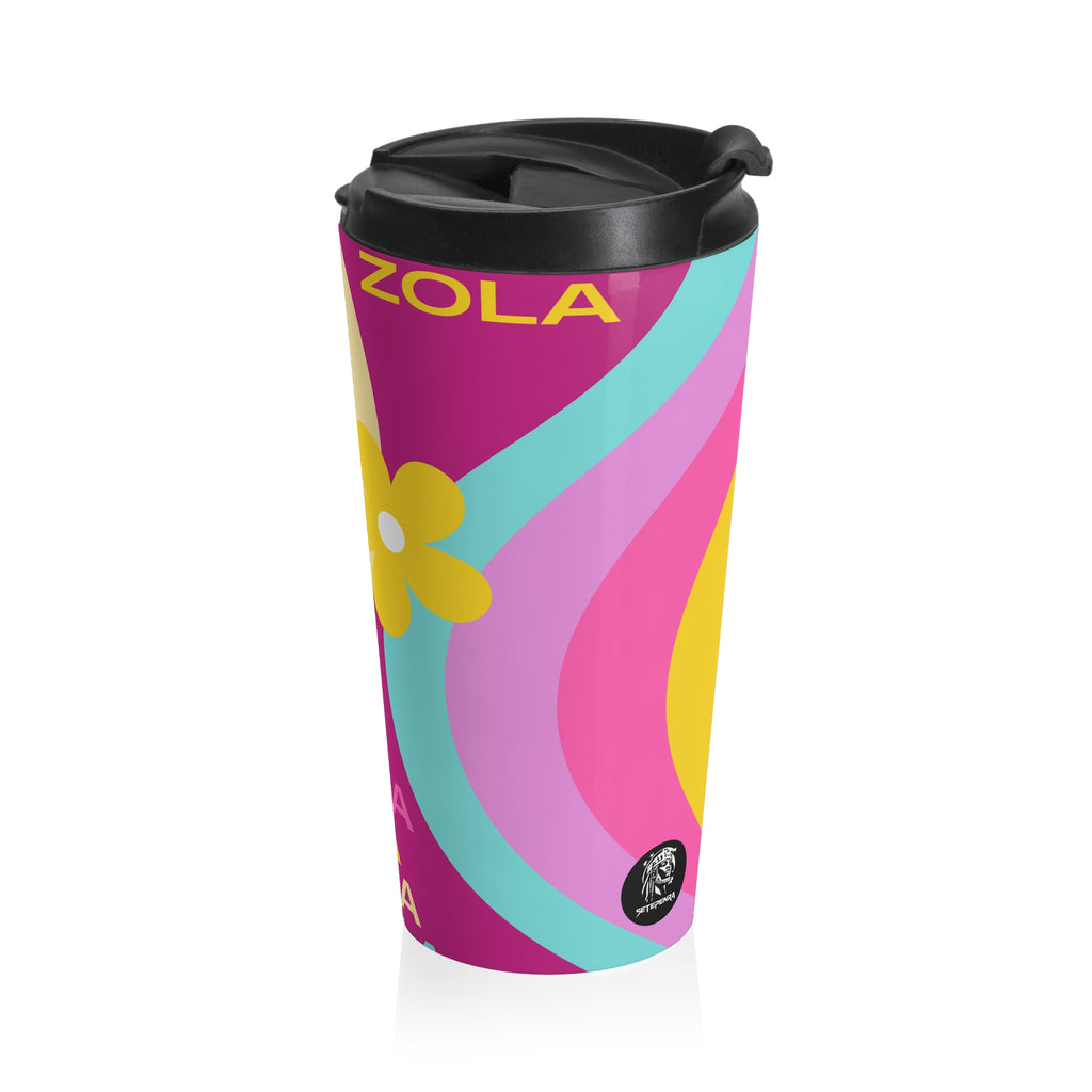 Zola Wave Stainless Steel Travel Mug, 15oz SETEPENRA Mug.