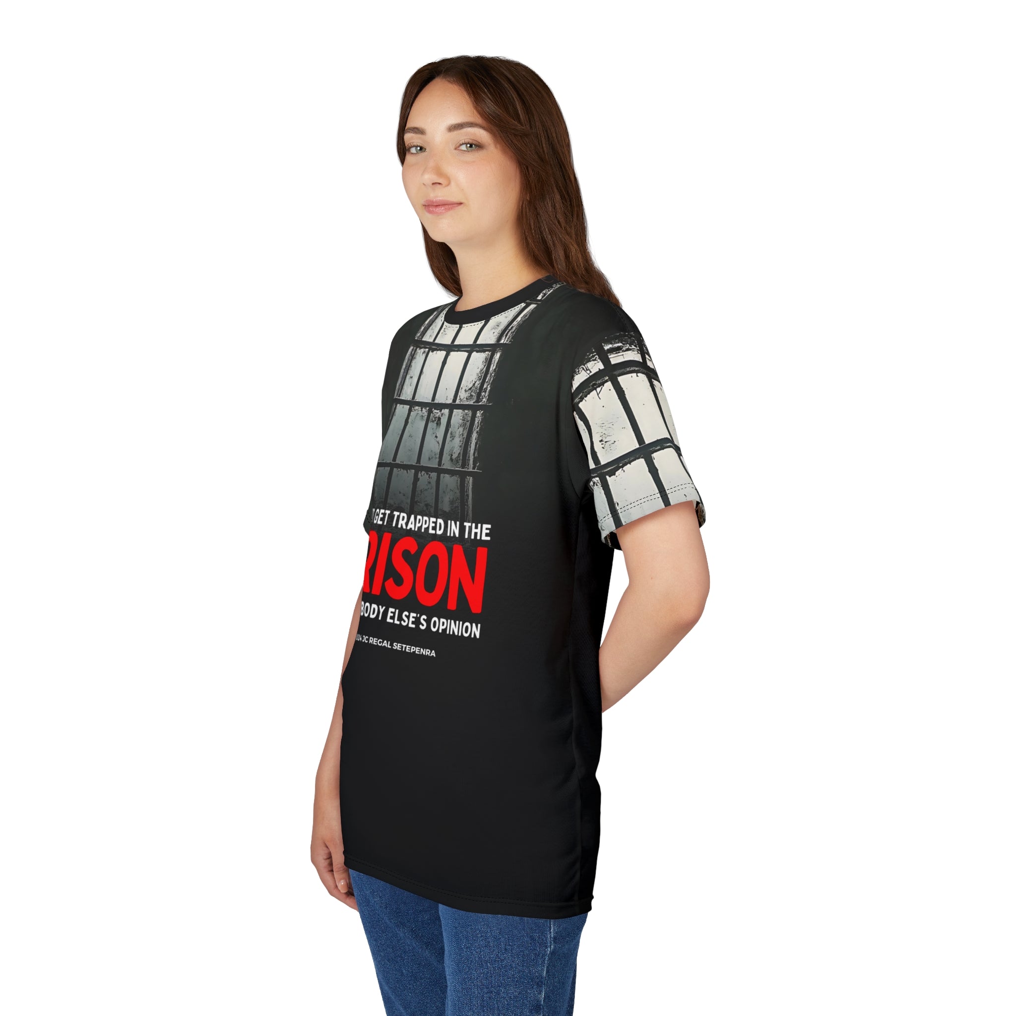 Prison Trap (Red Edition) Unisex Cut & Sew Tee SETEPENRA All Over Prints.