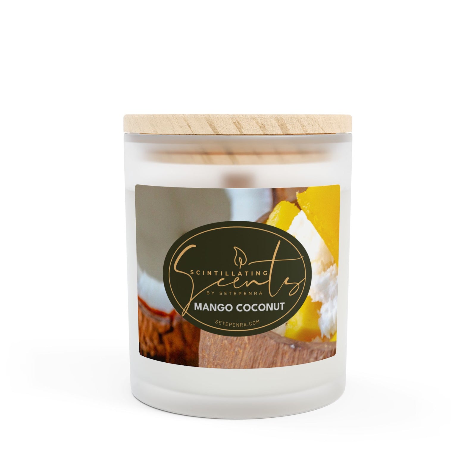 Scintillating Scents by SETEPENRA Frosted Glass Candle, 11oz