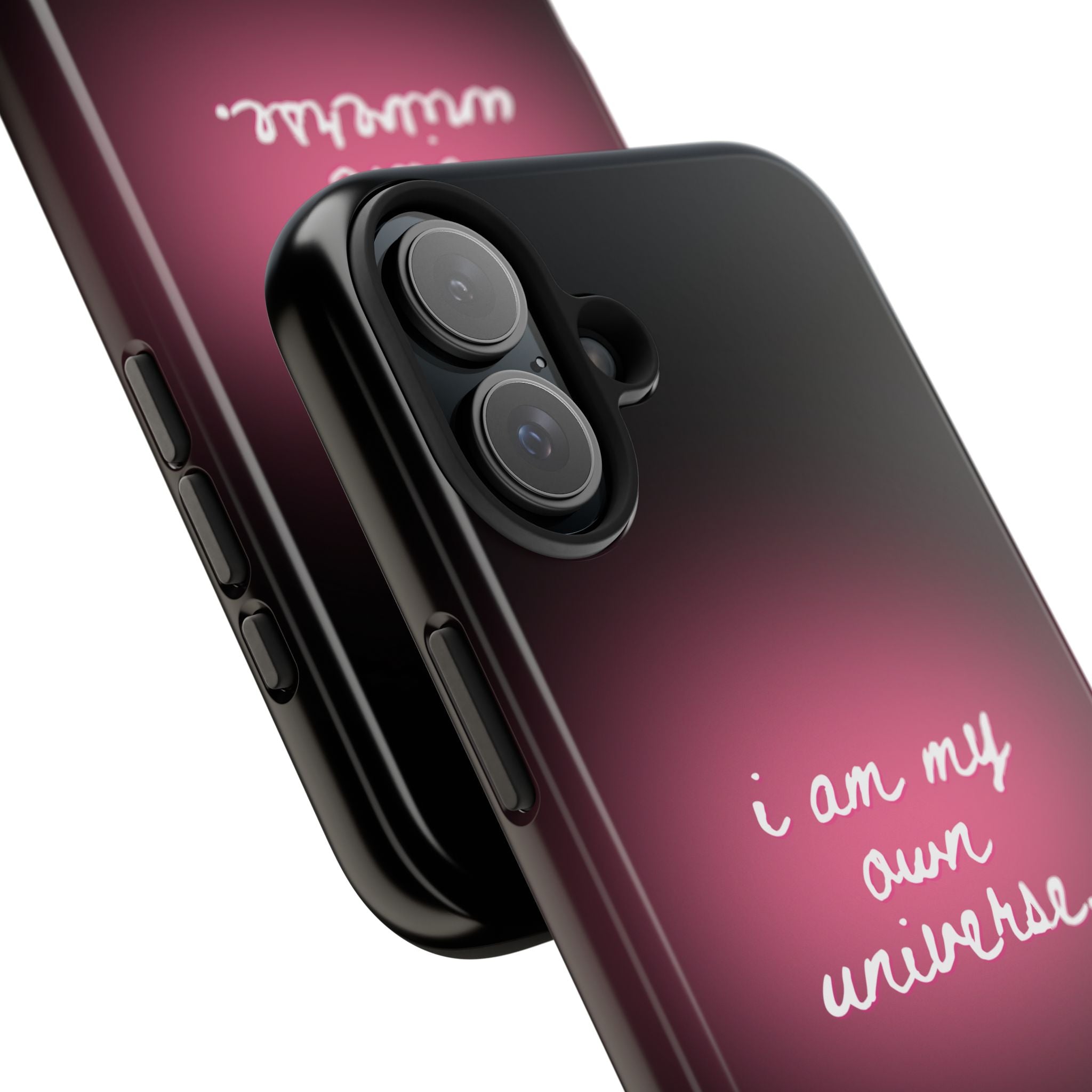 I Am My Own Universe — Pink Glow Protective Cover Tough Phone Case