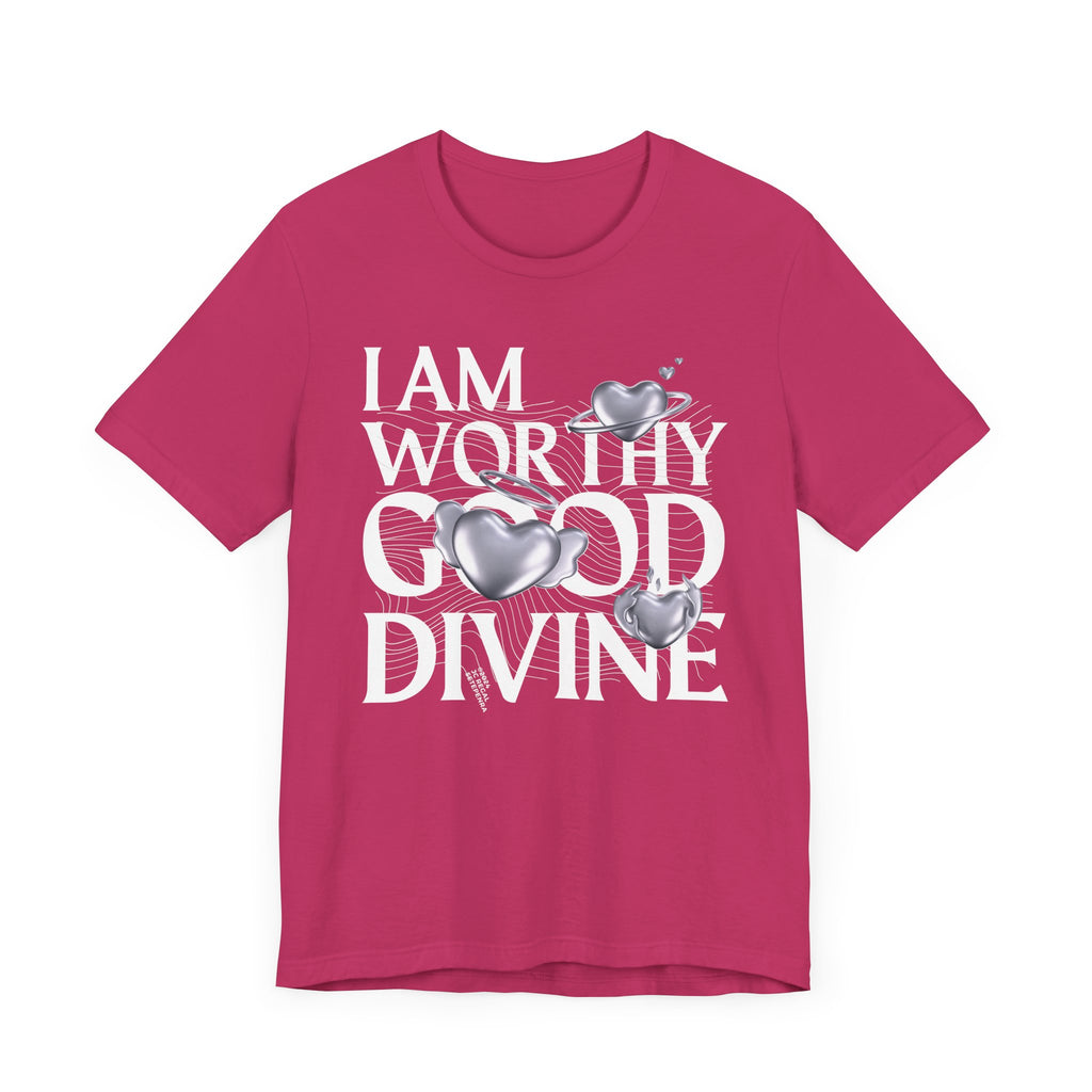 I AM WORTHY GOOD DIVINE Unisex Jersey Short Sleeve Tee SETEPENRA T-Shirt.