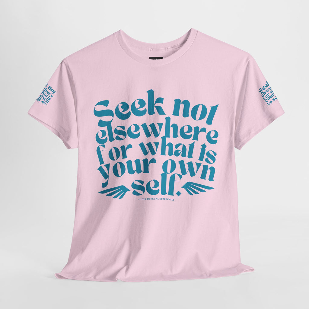 Seek Not Elsewhere (Aqua Edition) Unisex Heavy Cotton Tee