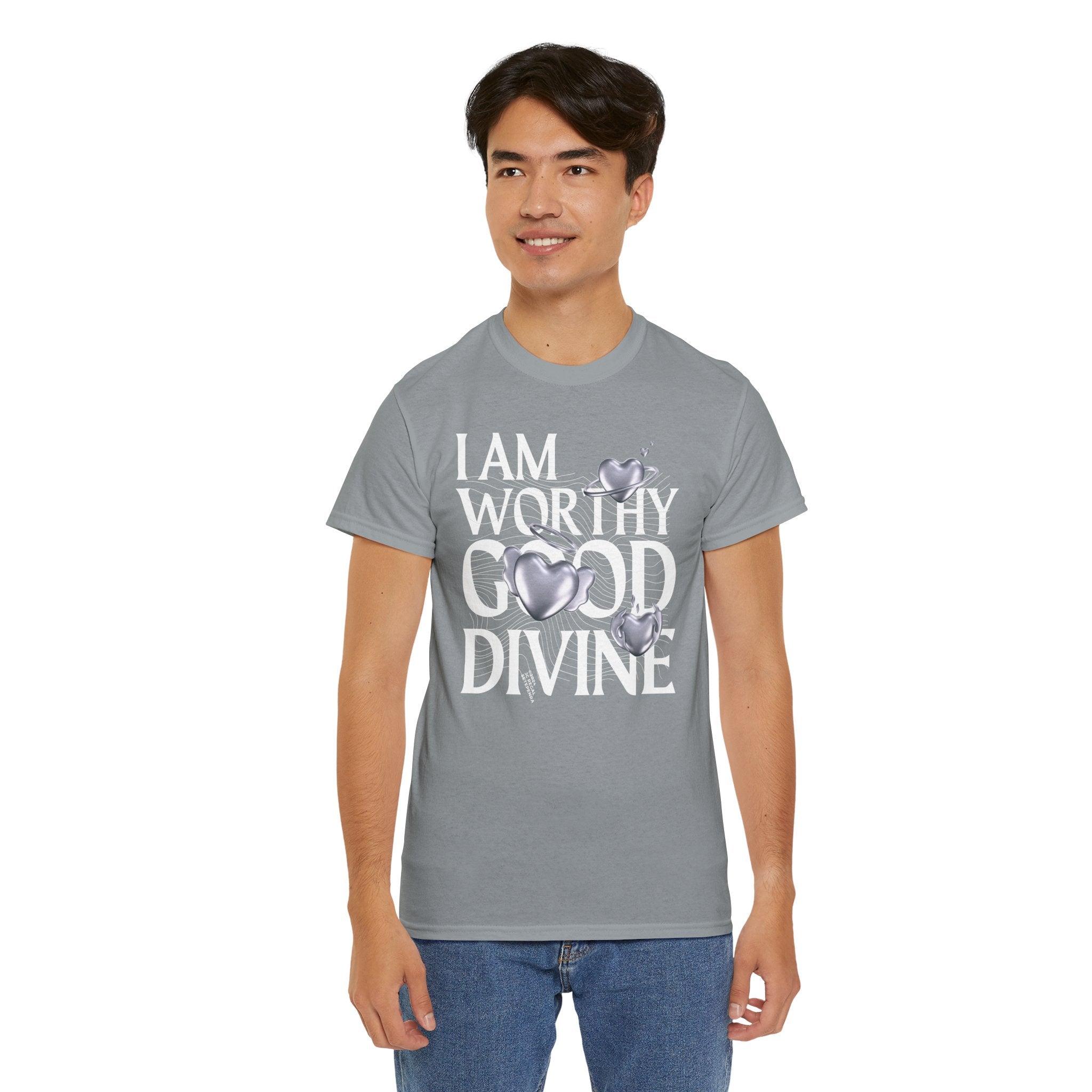 I AM WORTHY GOOD DIVINE Unisex Heavy Cotton Tee