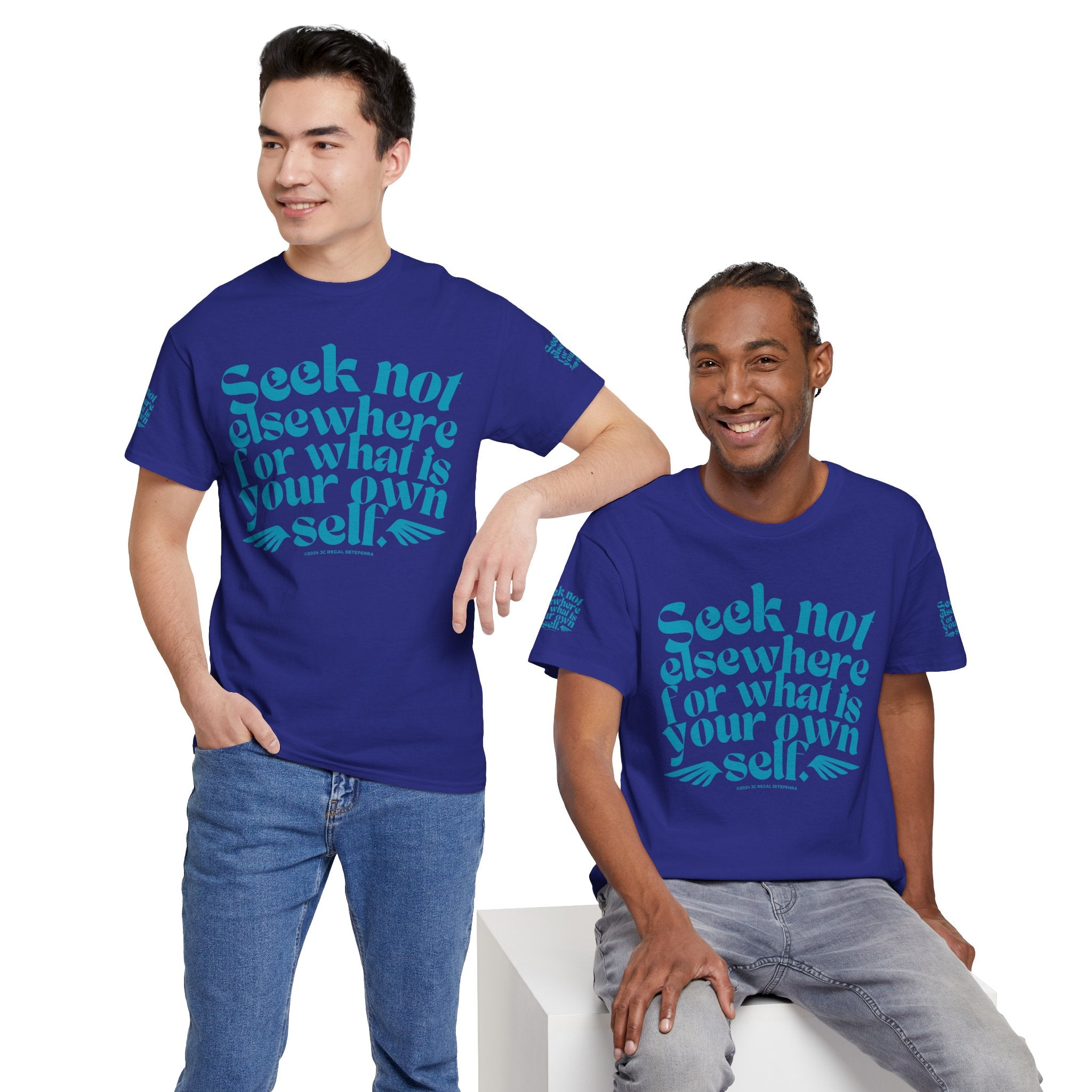 Seek Not Elsewhere (Aqua Edition) Unisex Heavy Cotton Tee