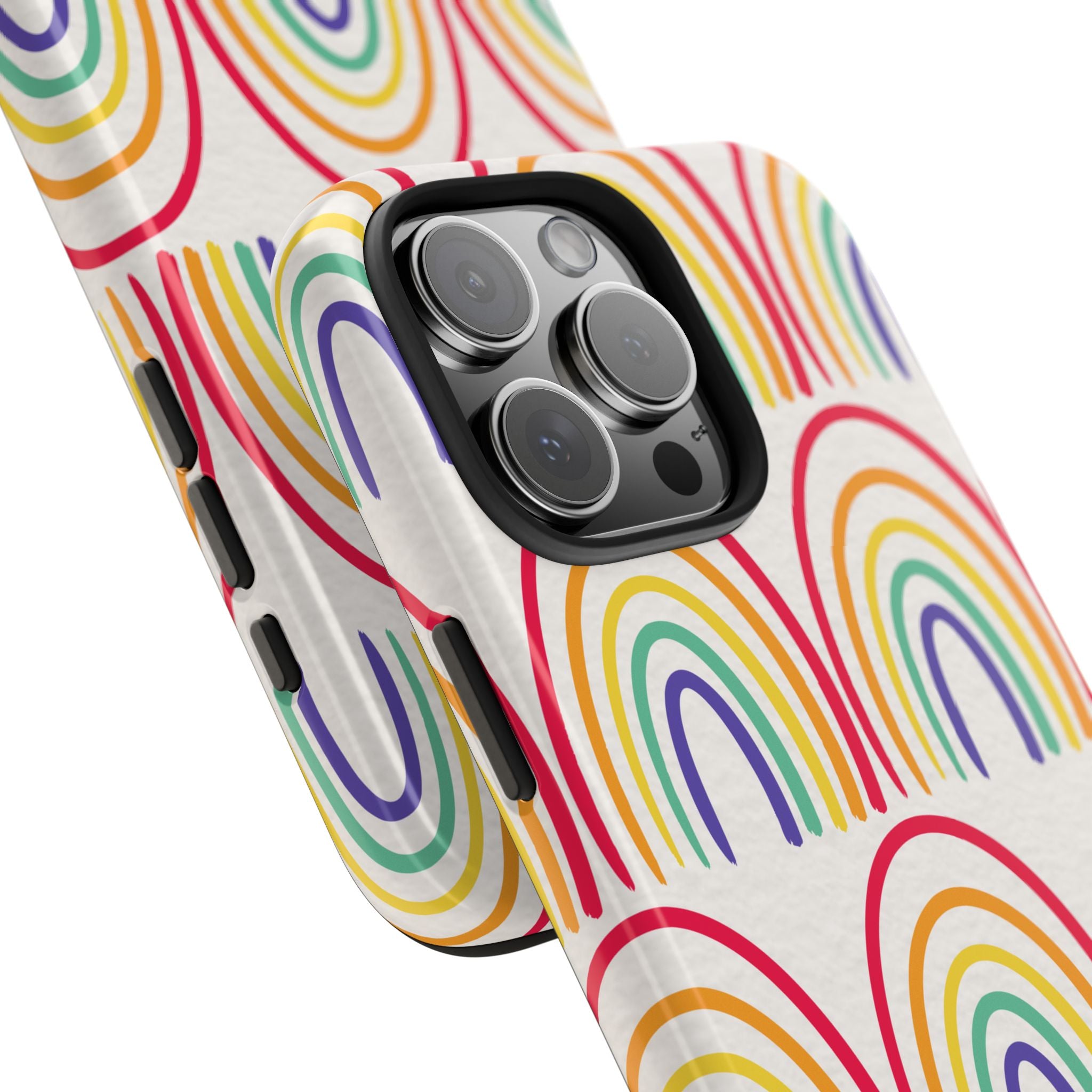 Retro Rainbow Tough Phone Case (For iPhone, Galaxy & More)