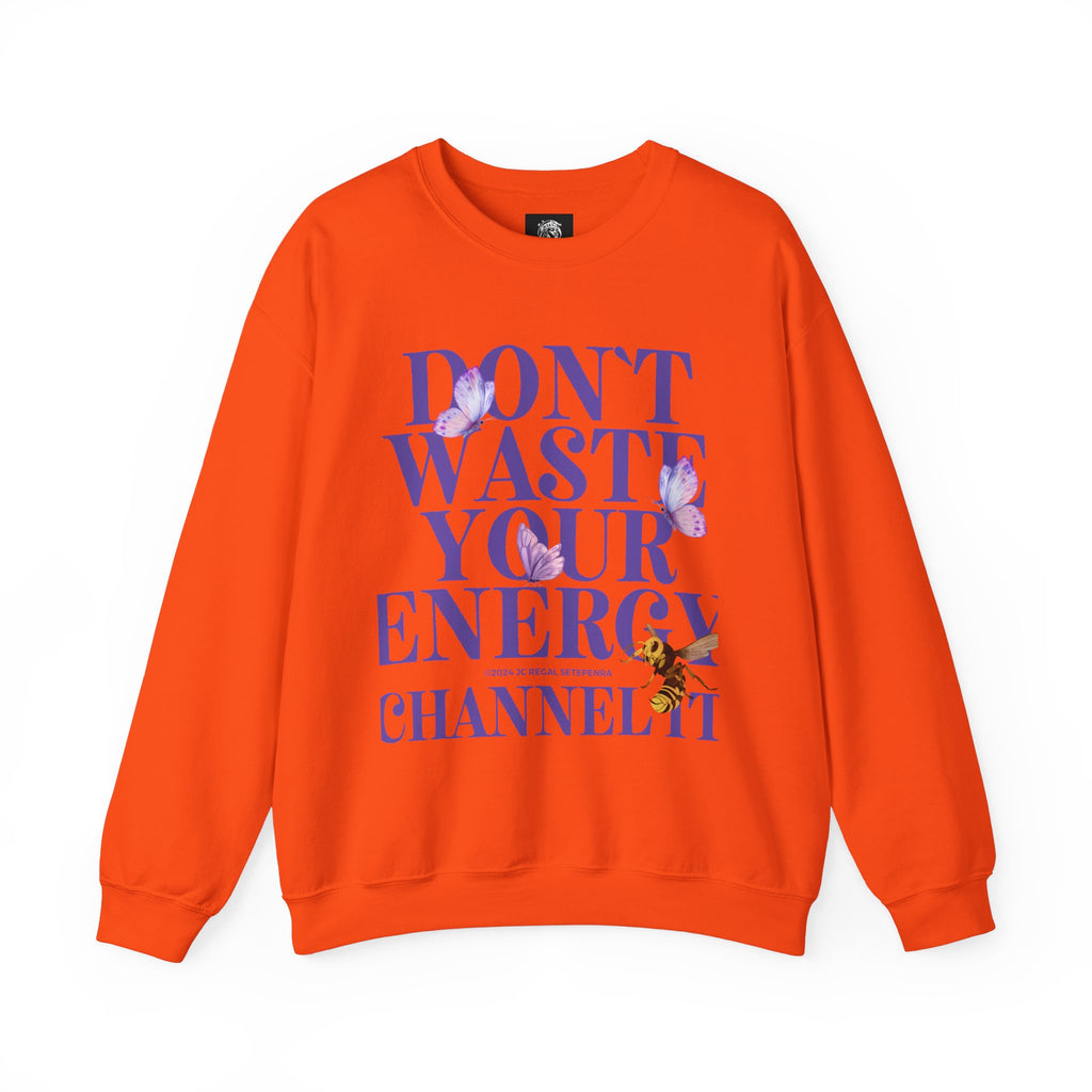 Channel It Unisex Heavy Blend™ Crewneck Sweatshirt (Purple Print) SETEPENRA Sweatshirt.