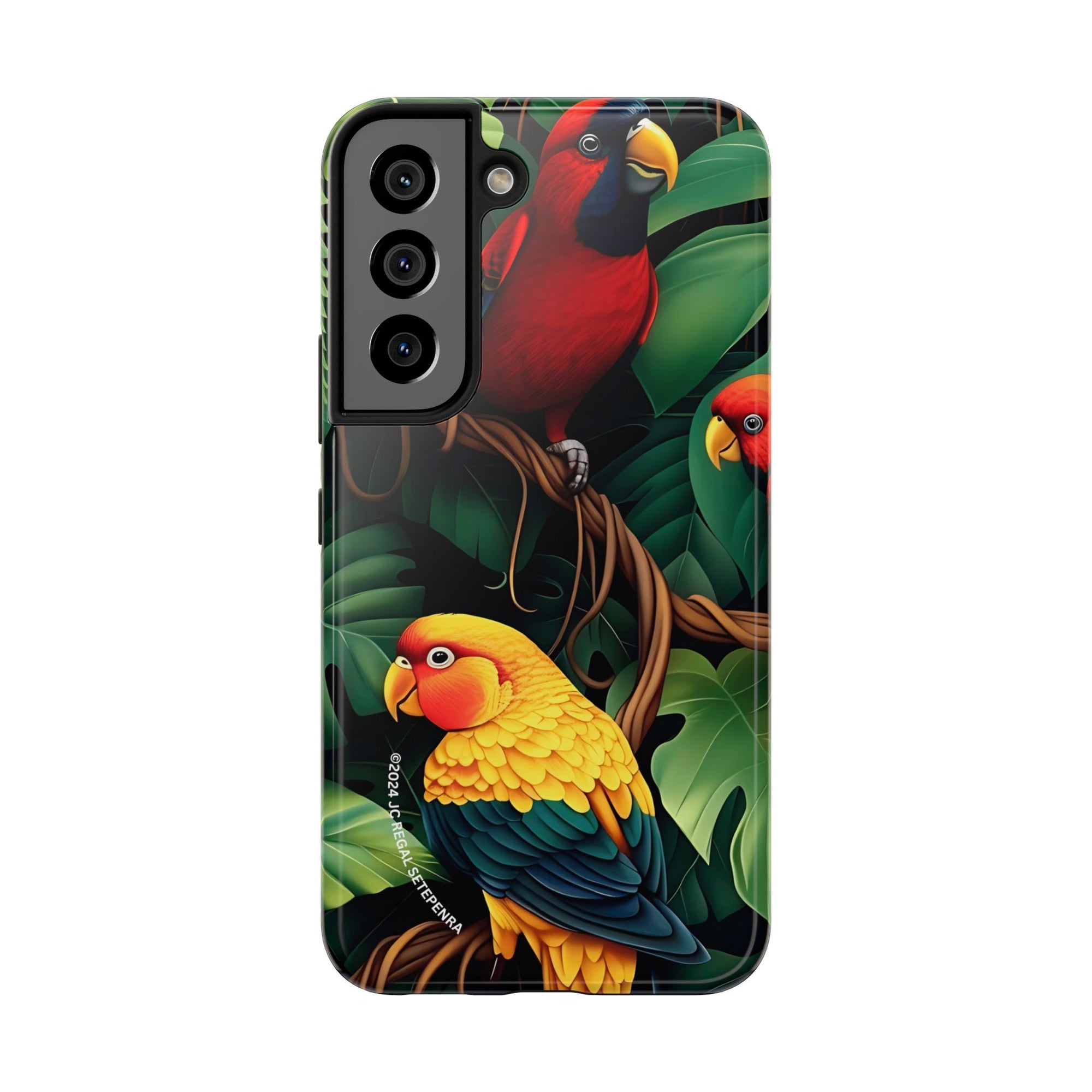 Tri-Parrot Tough Phone Case (For iPhone, Galaxy &amp; More)