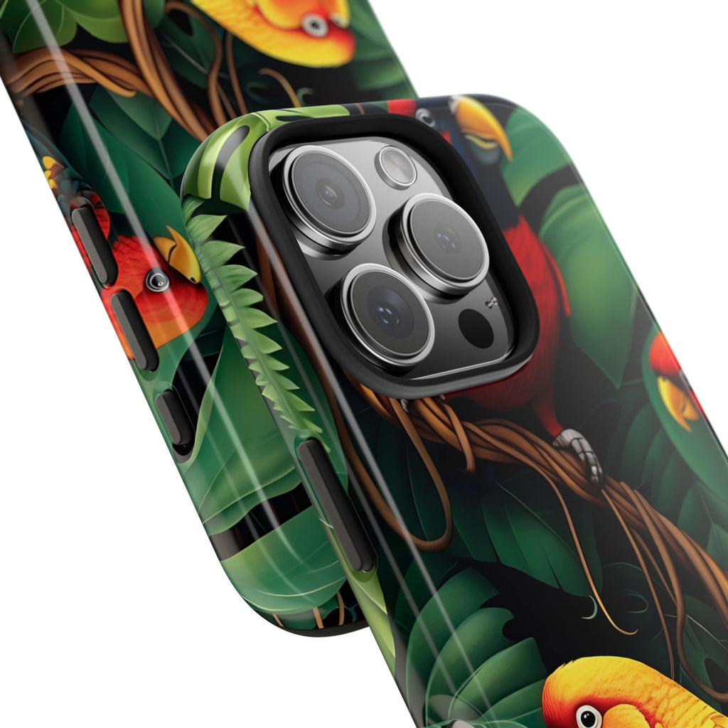 Tri-Parrot Tough Phone Case (For iPhone, Galaxy & More)