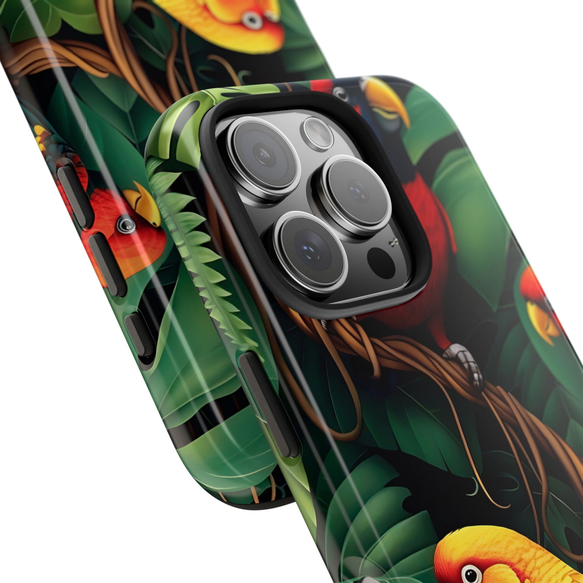 Tri-Parrot Tough Phone Case (For iPhone, Galaxy &amp; More)