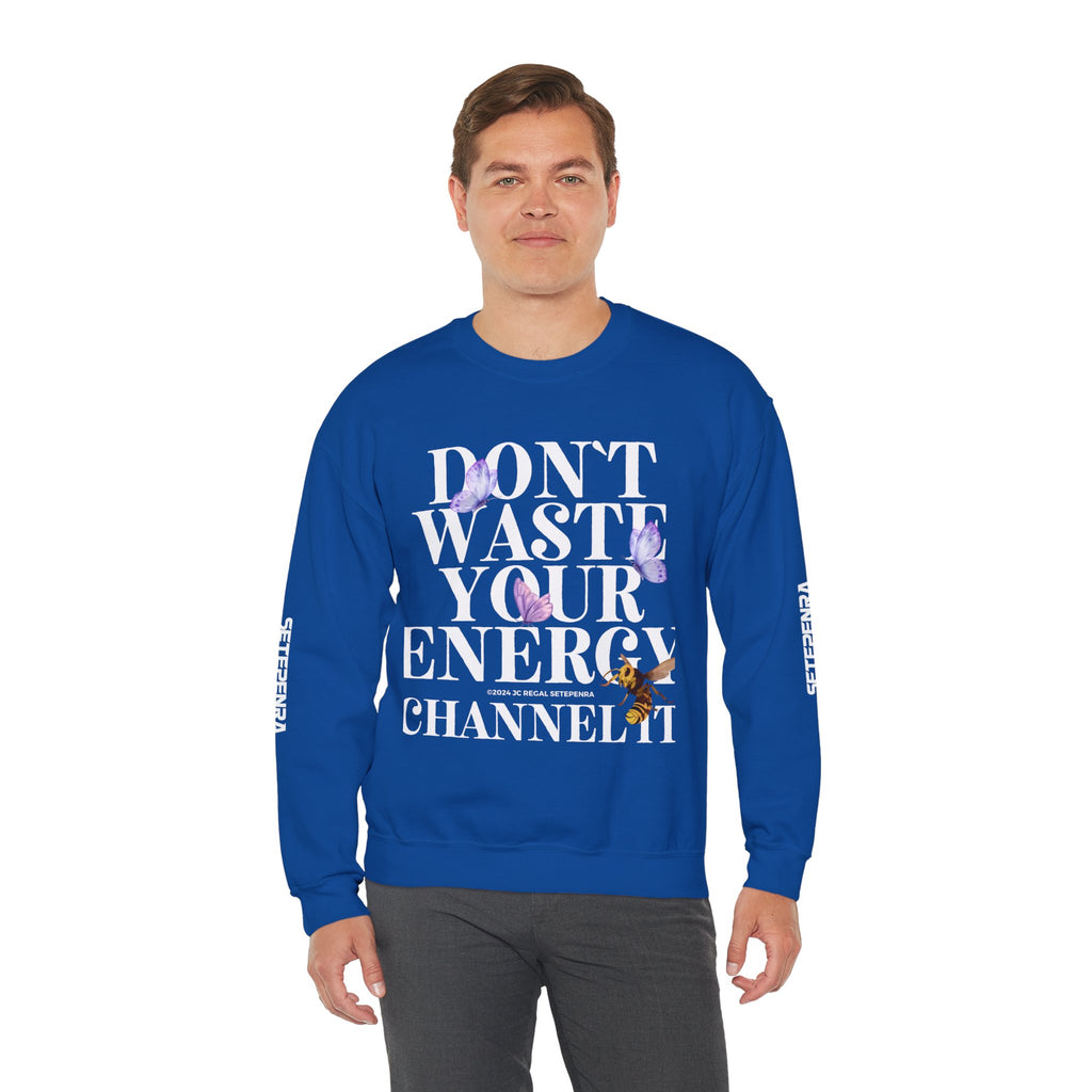 Channel It Unisex Heavy Blend™ Crewneck Sweatshirt (White Print)