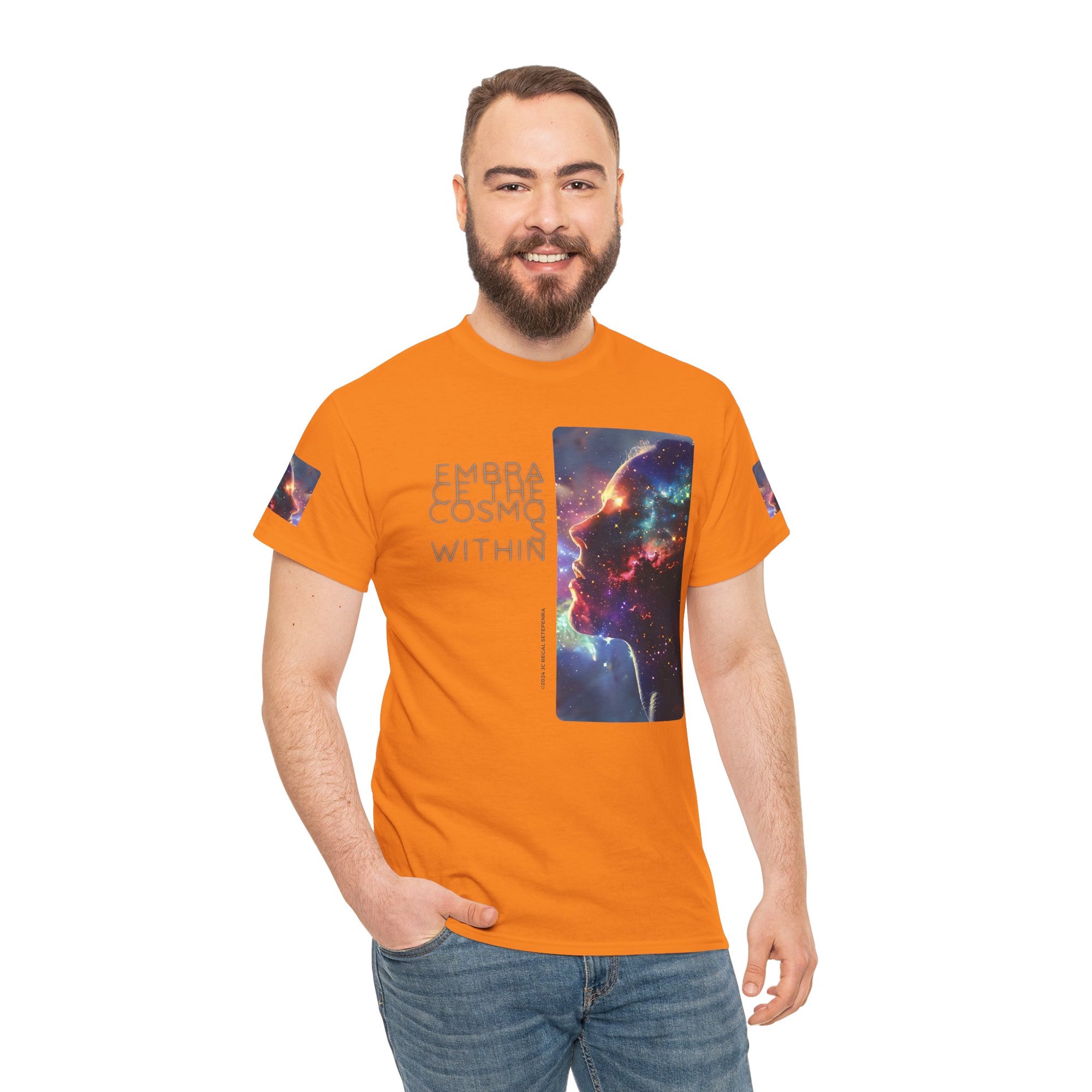 Embrace The Cosmos Within Unisex Heavy Cotton Tee