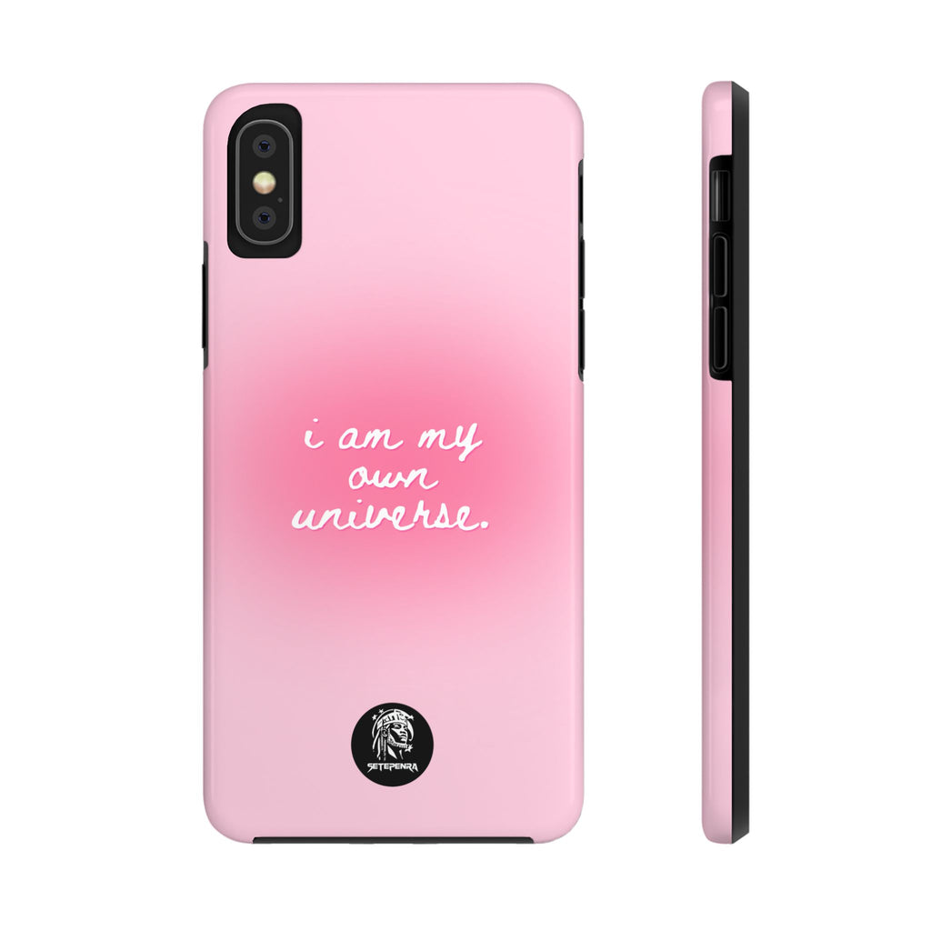 I Am My Own Universe Tough Phone Case (For iPhone, Galaxy & More) - Light Pink SETEPENRA Phone Case.