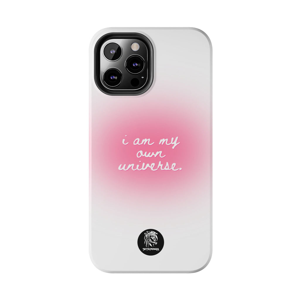 I Am My Own Universe Tough Phone Case (For iPhone, Galaxy & More) - White