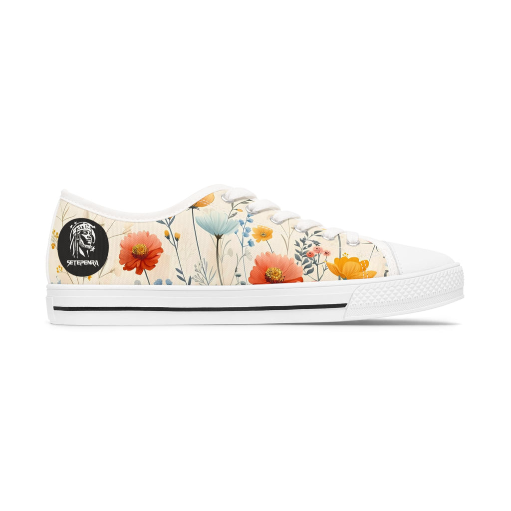 Flower Mist Women's Low Top Sneakers SETEPENRA Shoes.