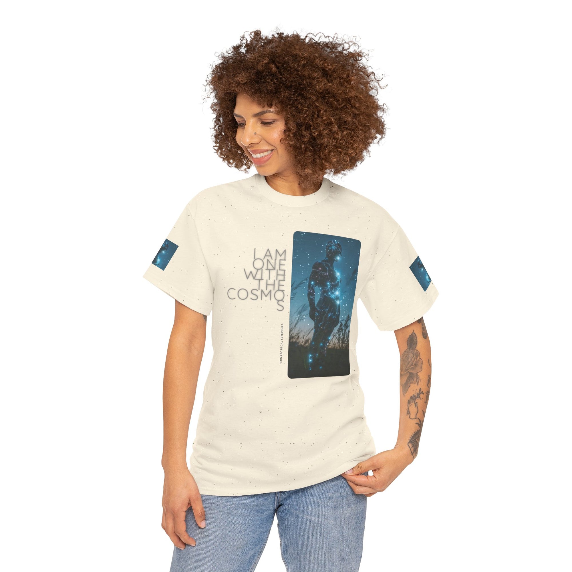 One With The Cosmos Unisex Heavy Cotton Tee